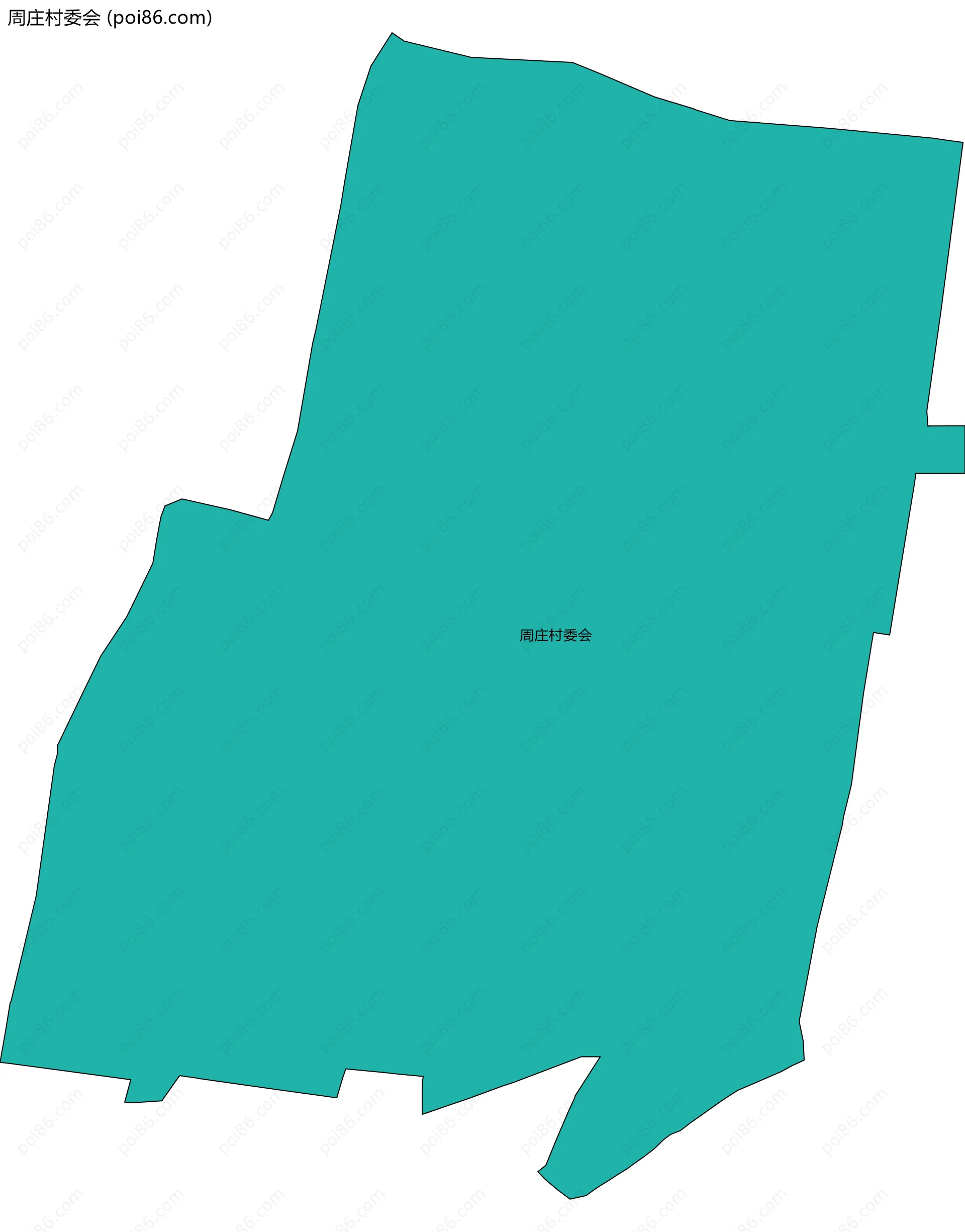 周庄村委会边界地图