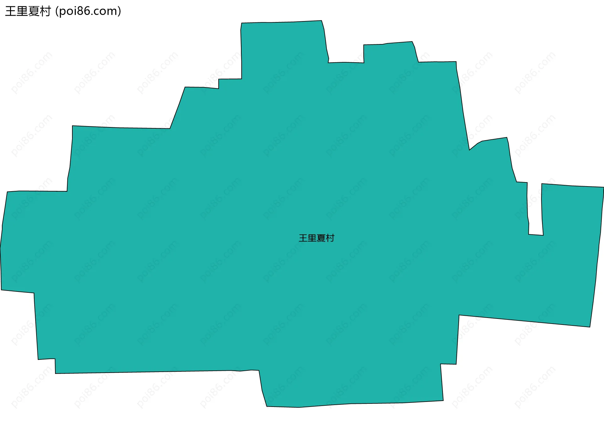 王里夏村边界地图