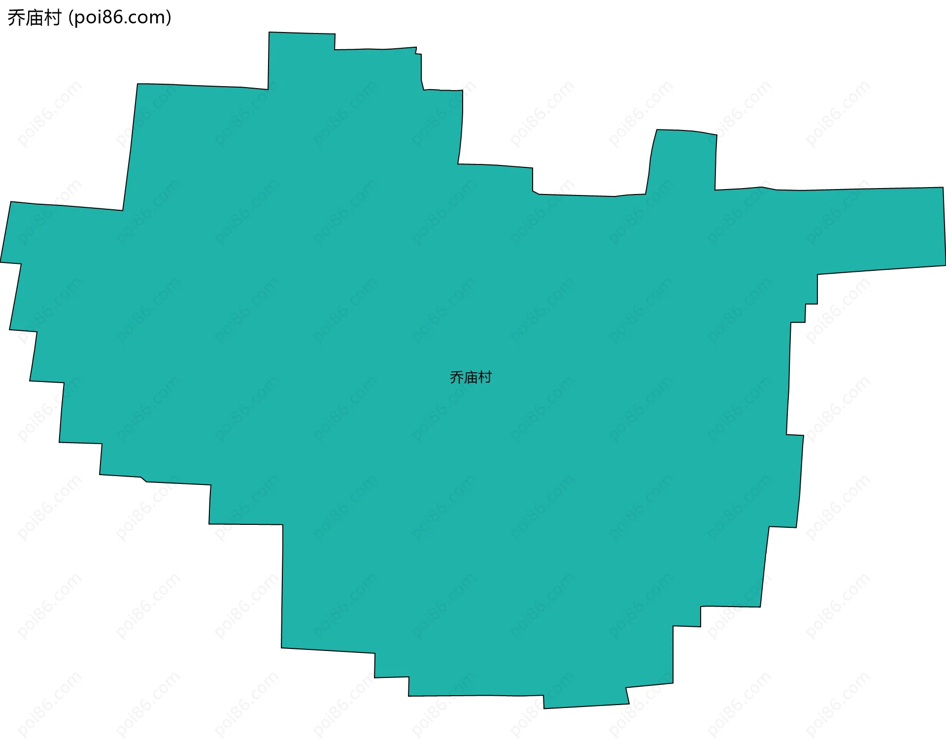 乔庙村边界地图