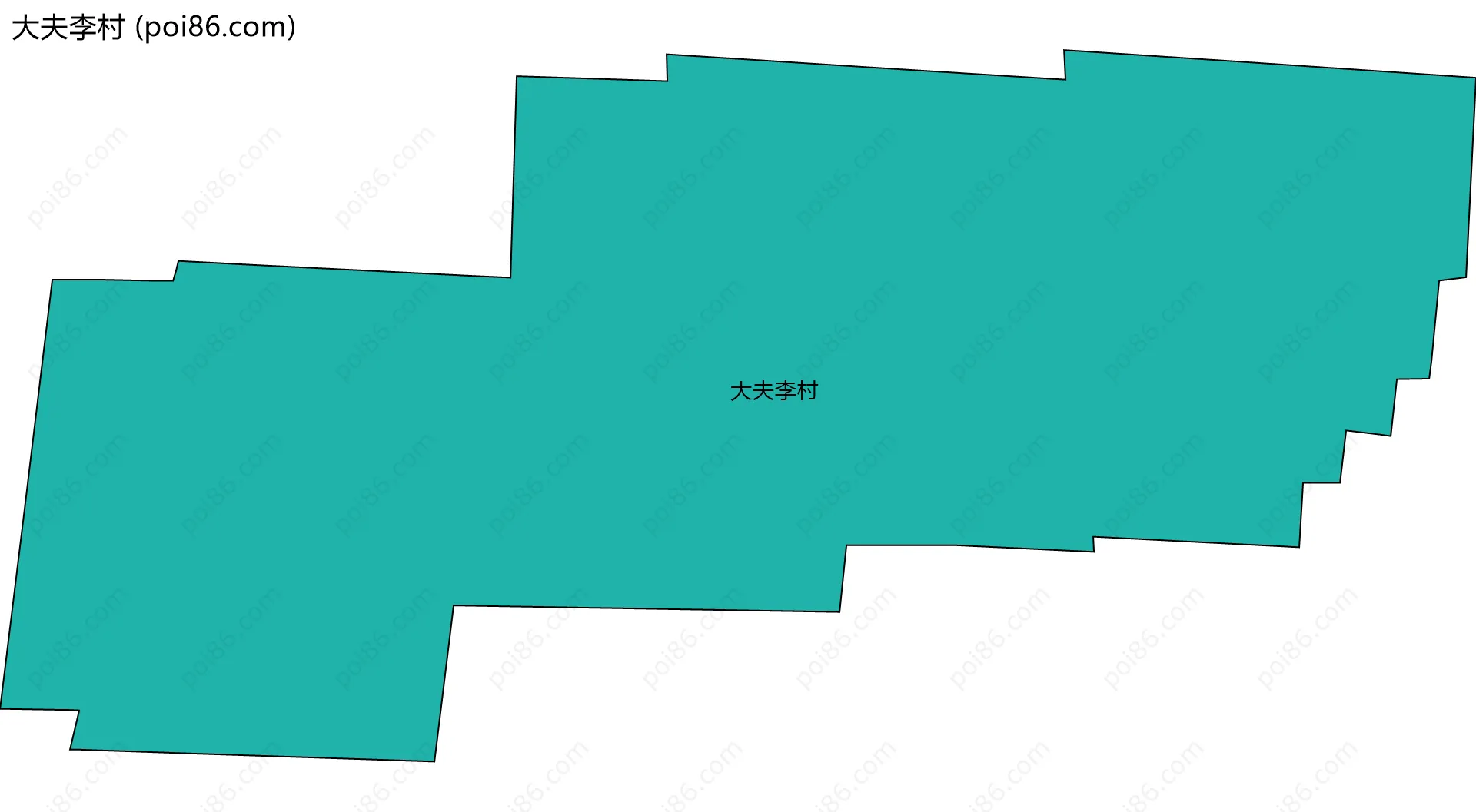 大夫李村边界地图