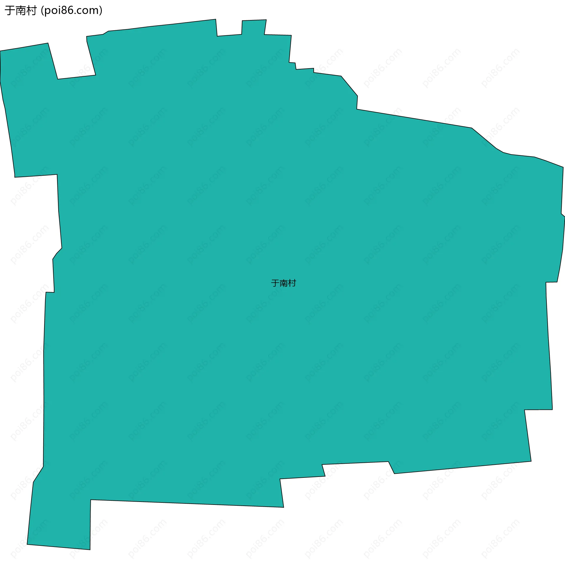 于南村边界地图