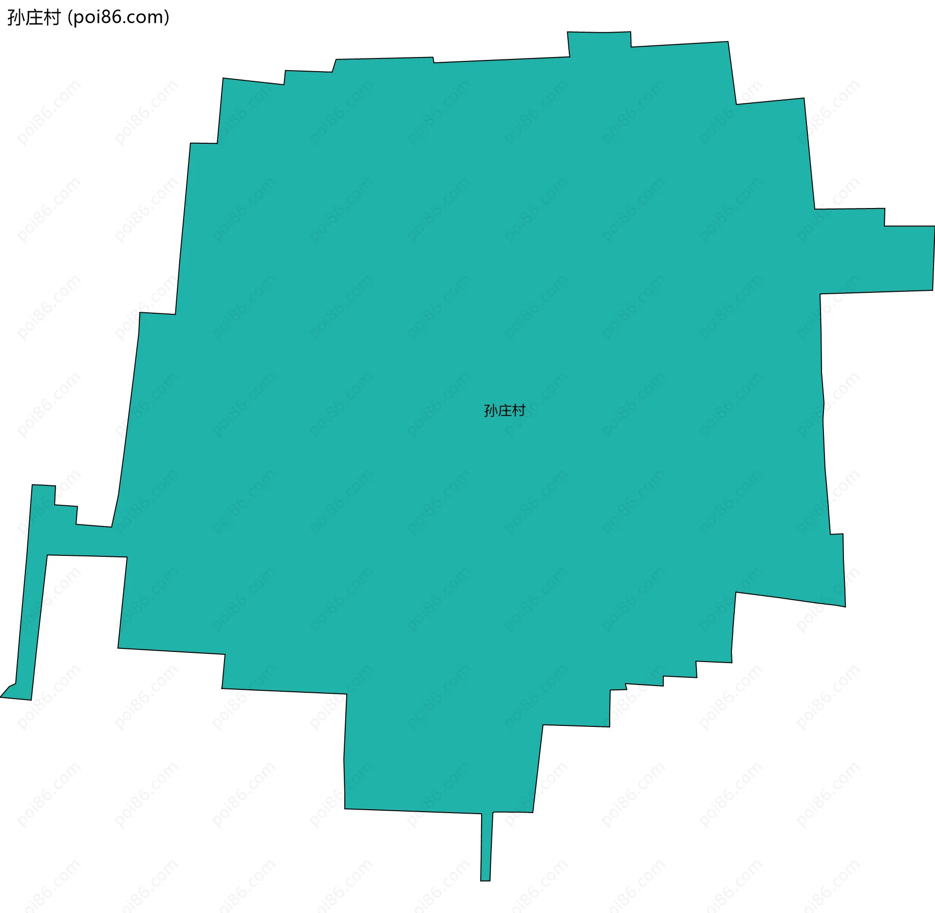 孙庄村边界地图