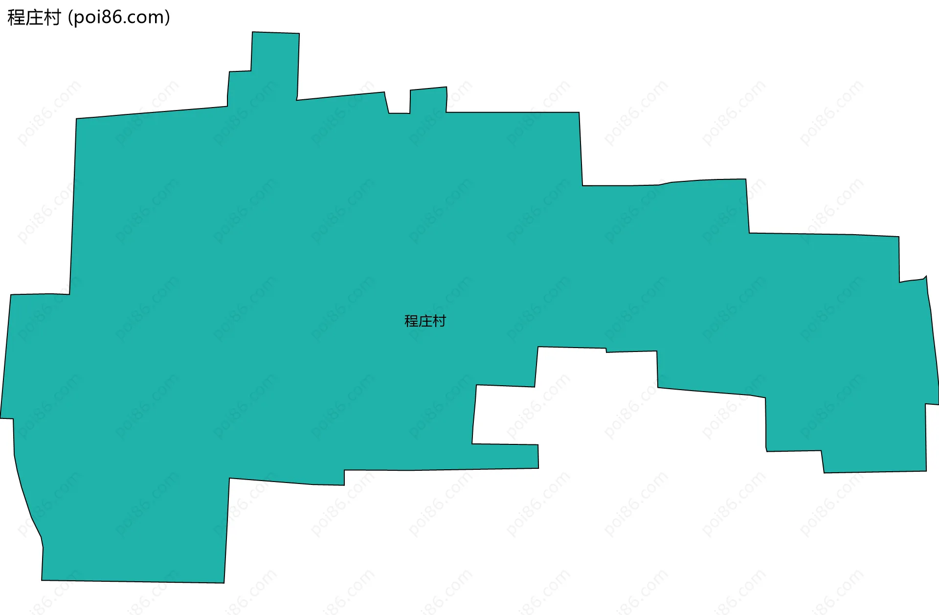 程庄村边界地图