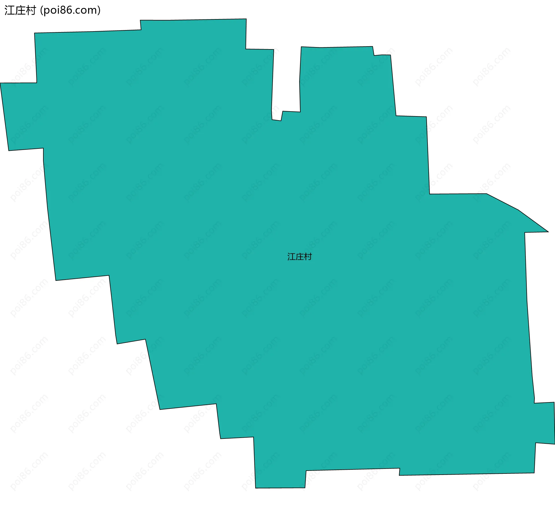 江庄村边界地图