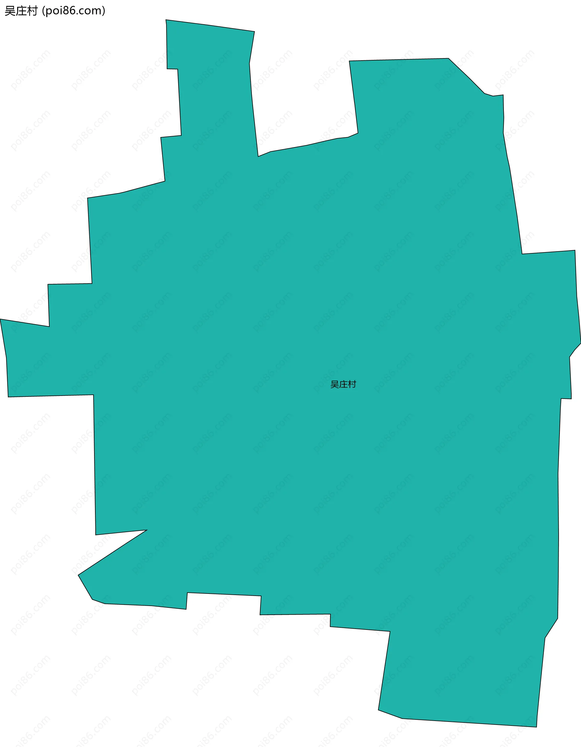 吴庄村边界地图