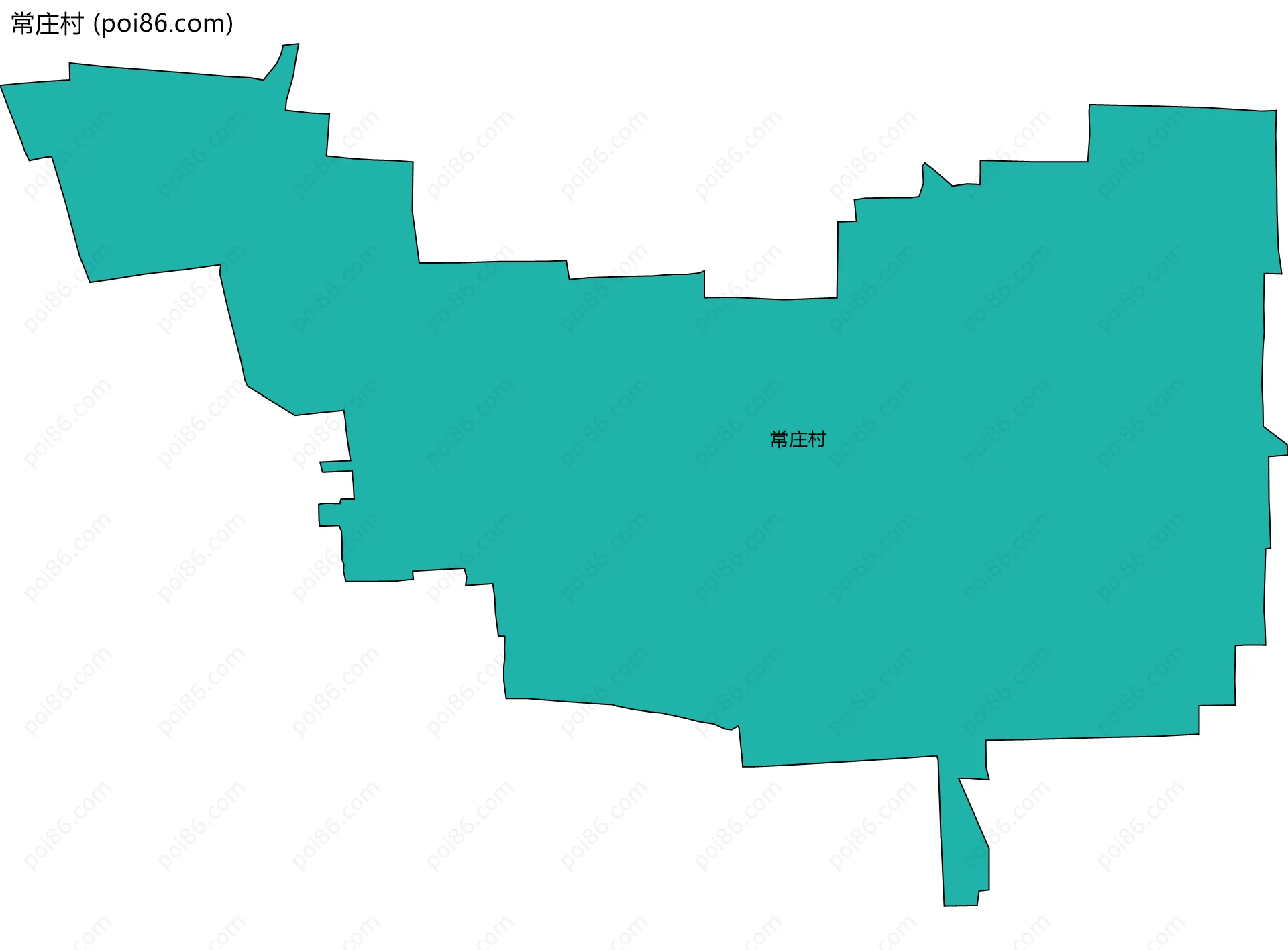 常庄村边界地图