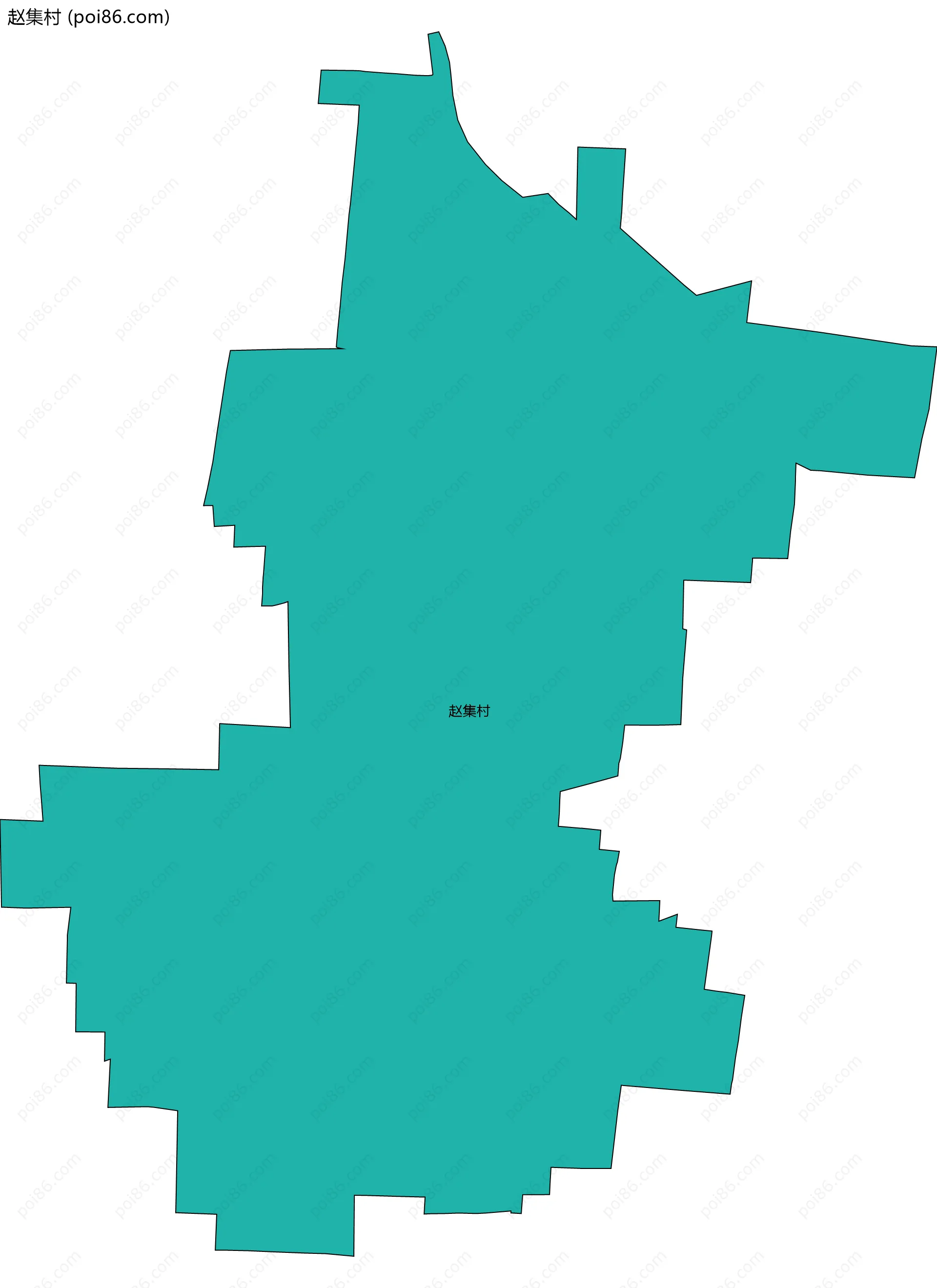 赵集村边界地图