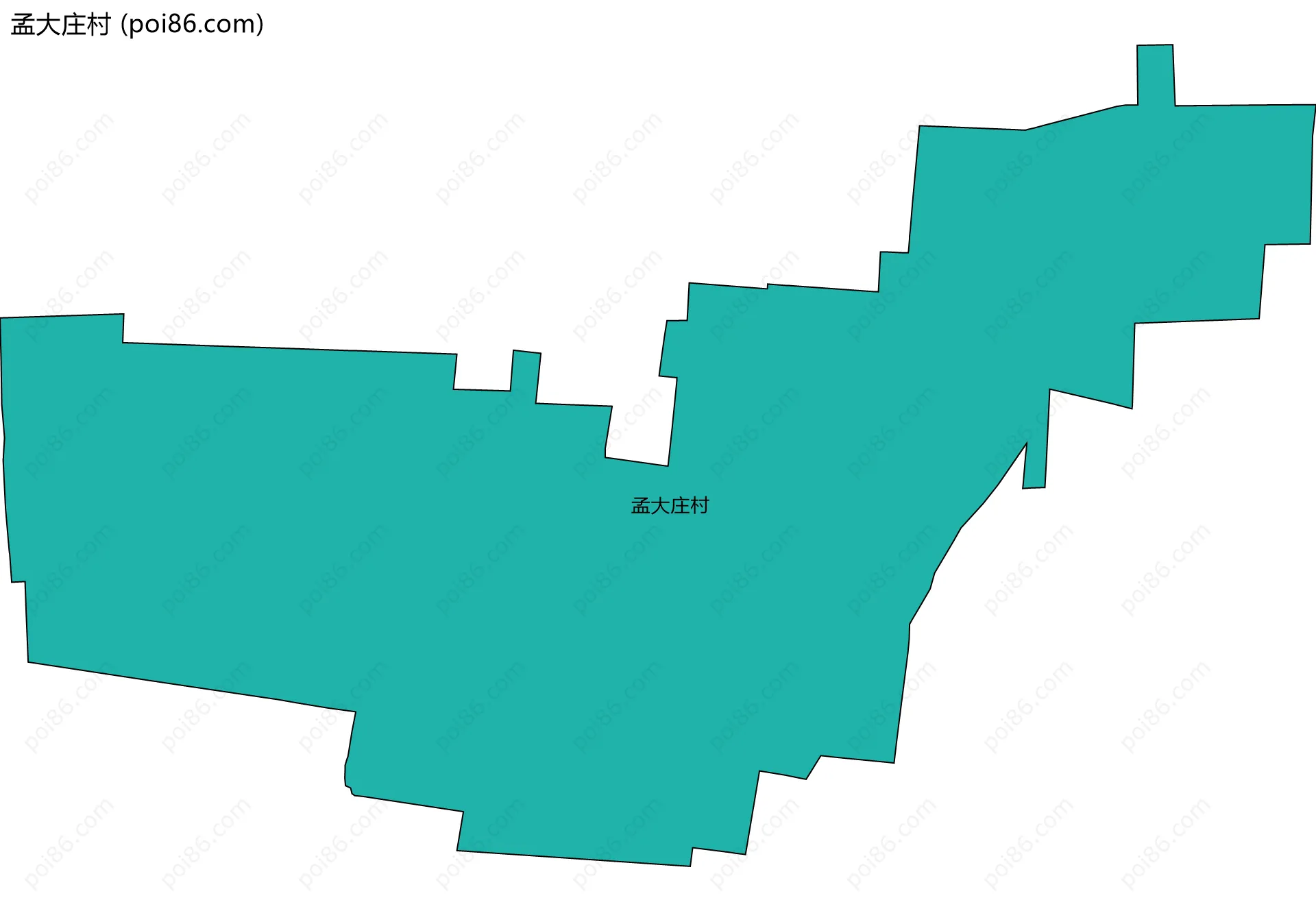 孟大庄村边界地图