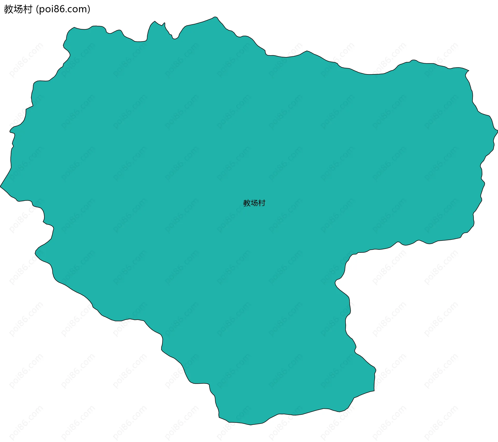 教场村边界地图