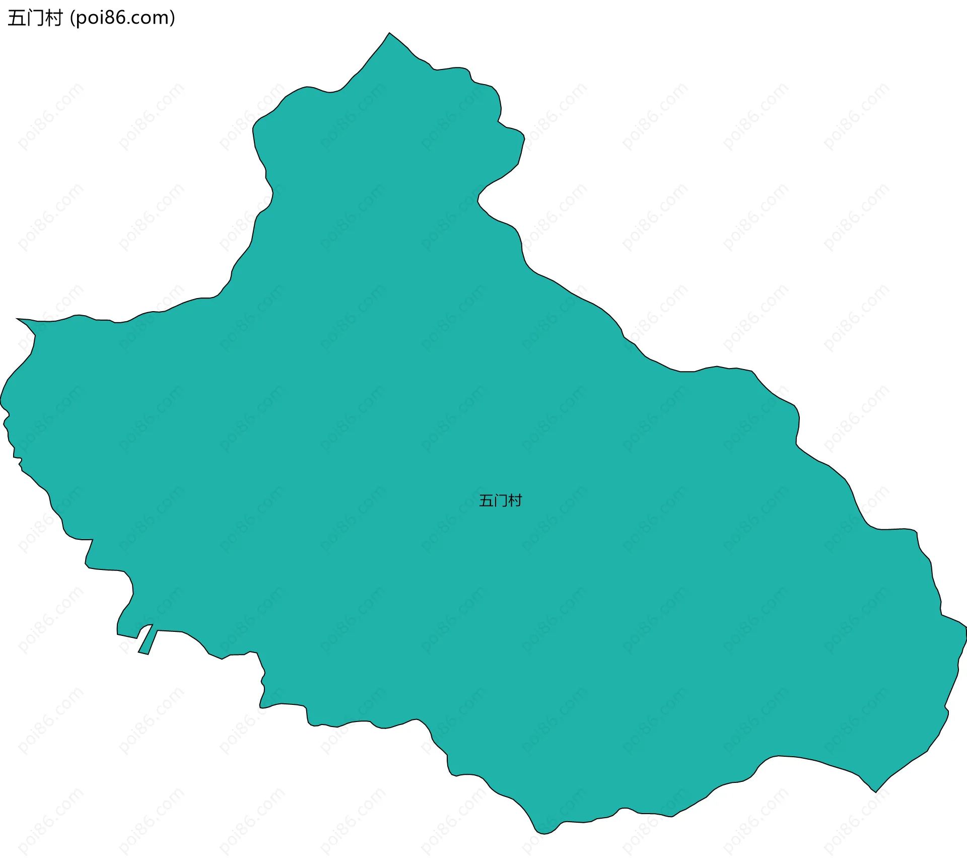 五门村边界地图