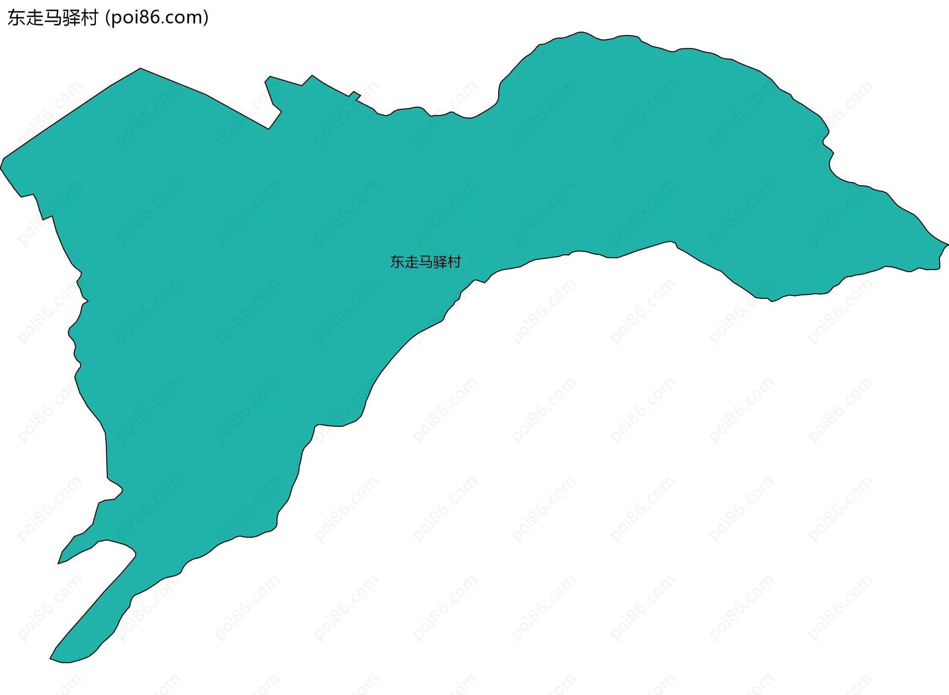 东走马驿村边界地图