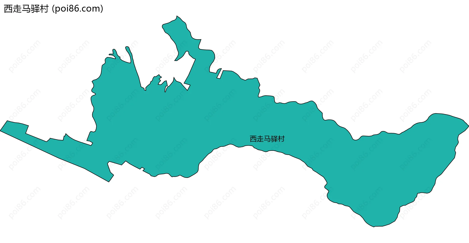 西走马驿村边界地图