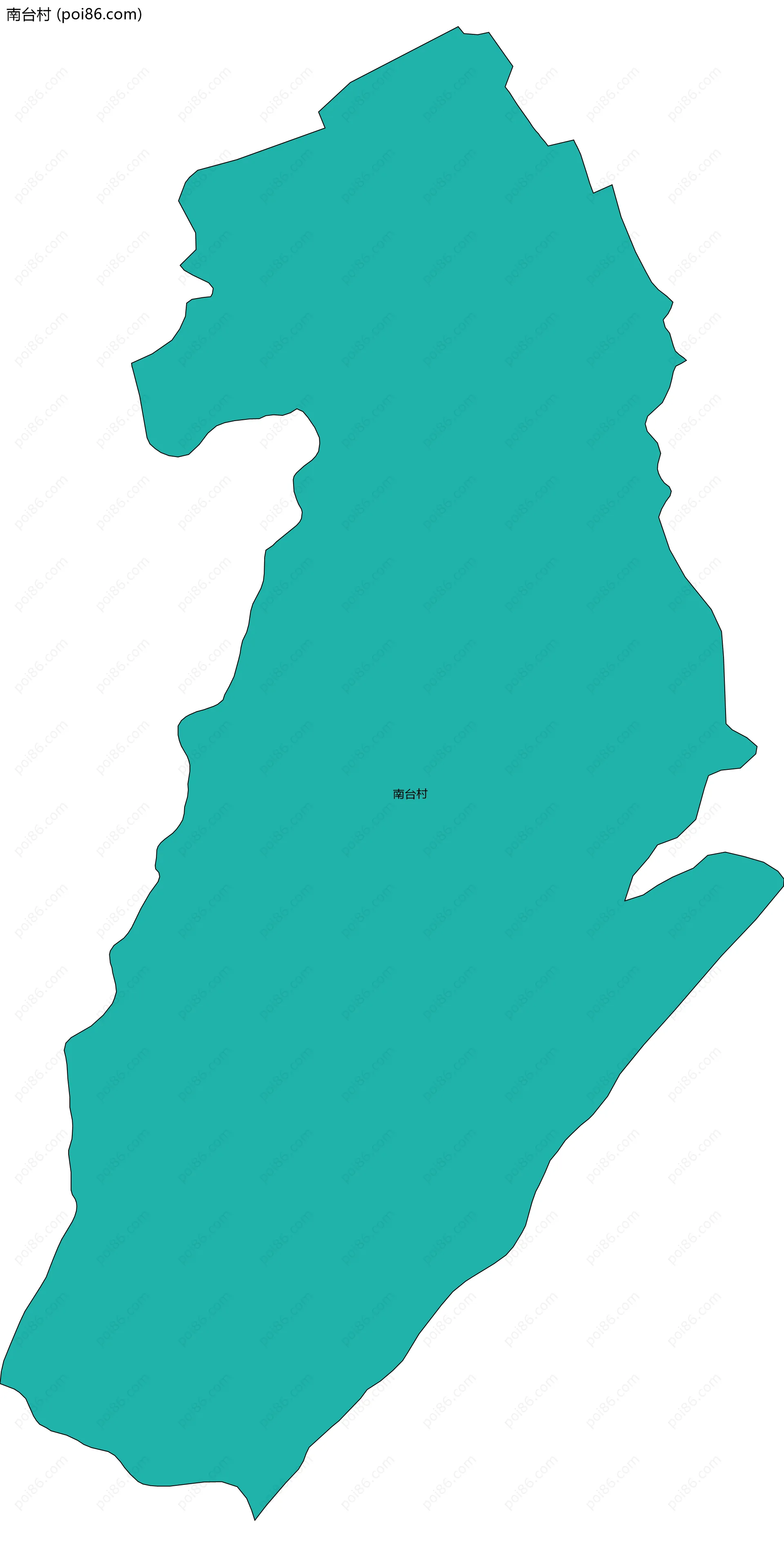 南台村边界地图