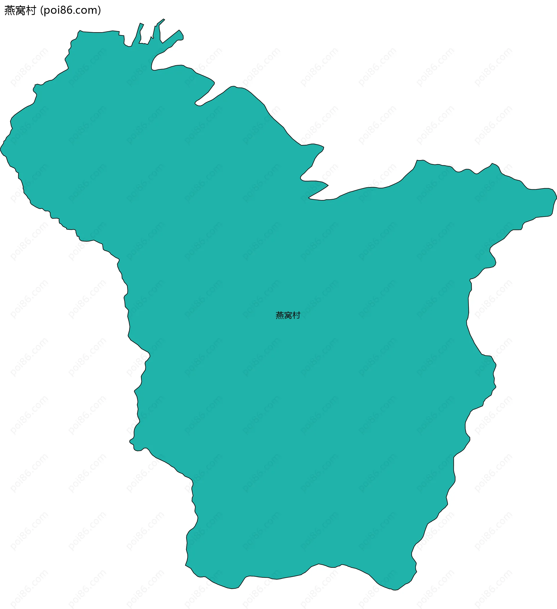 燕窝村边界地图