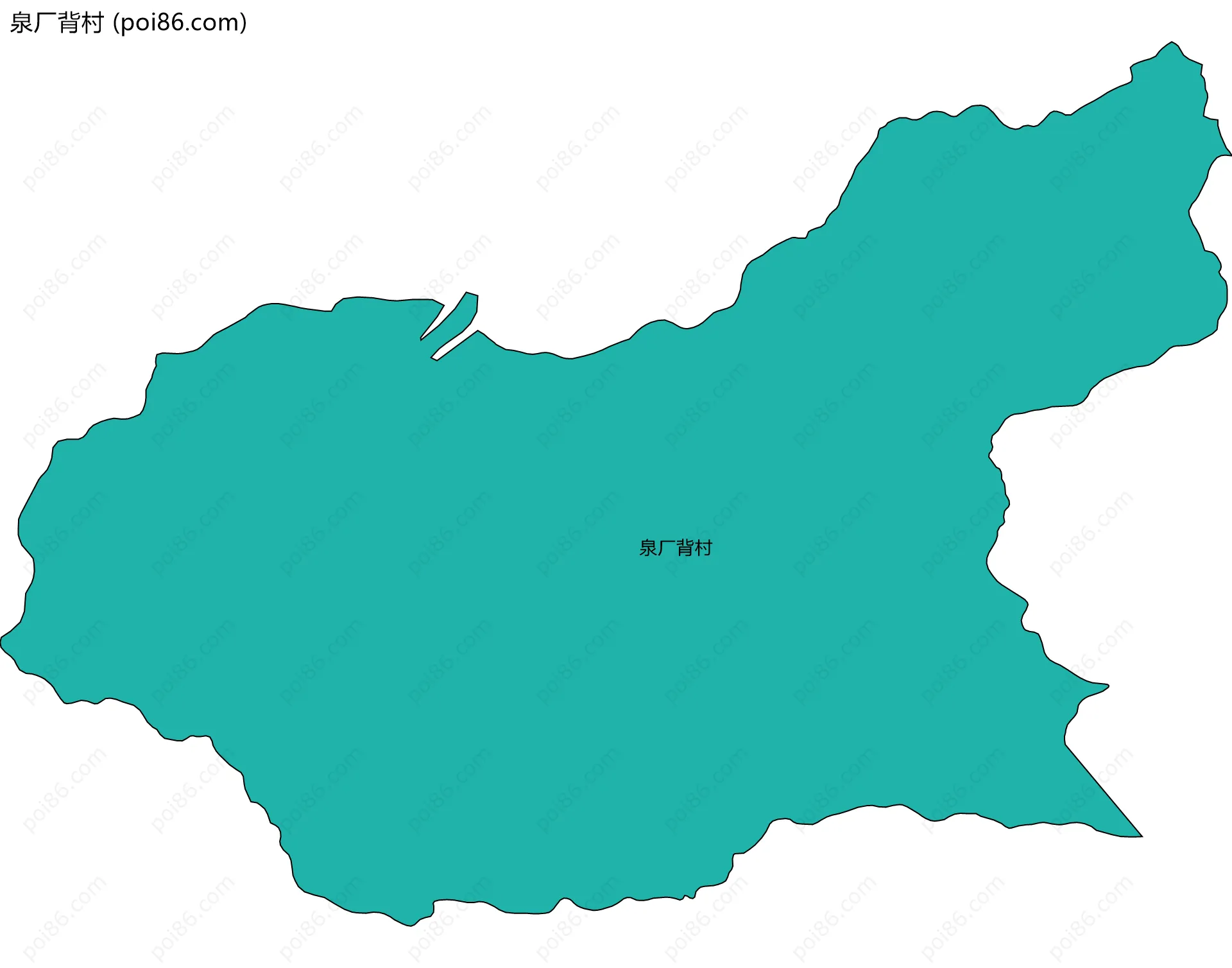泉厂背村边界地图