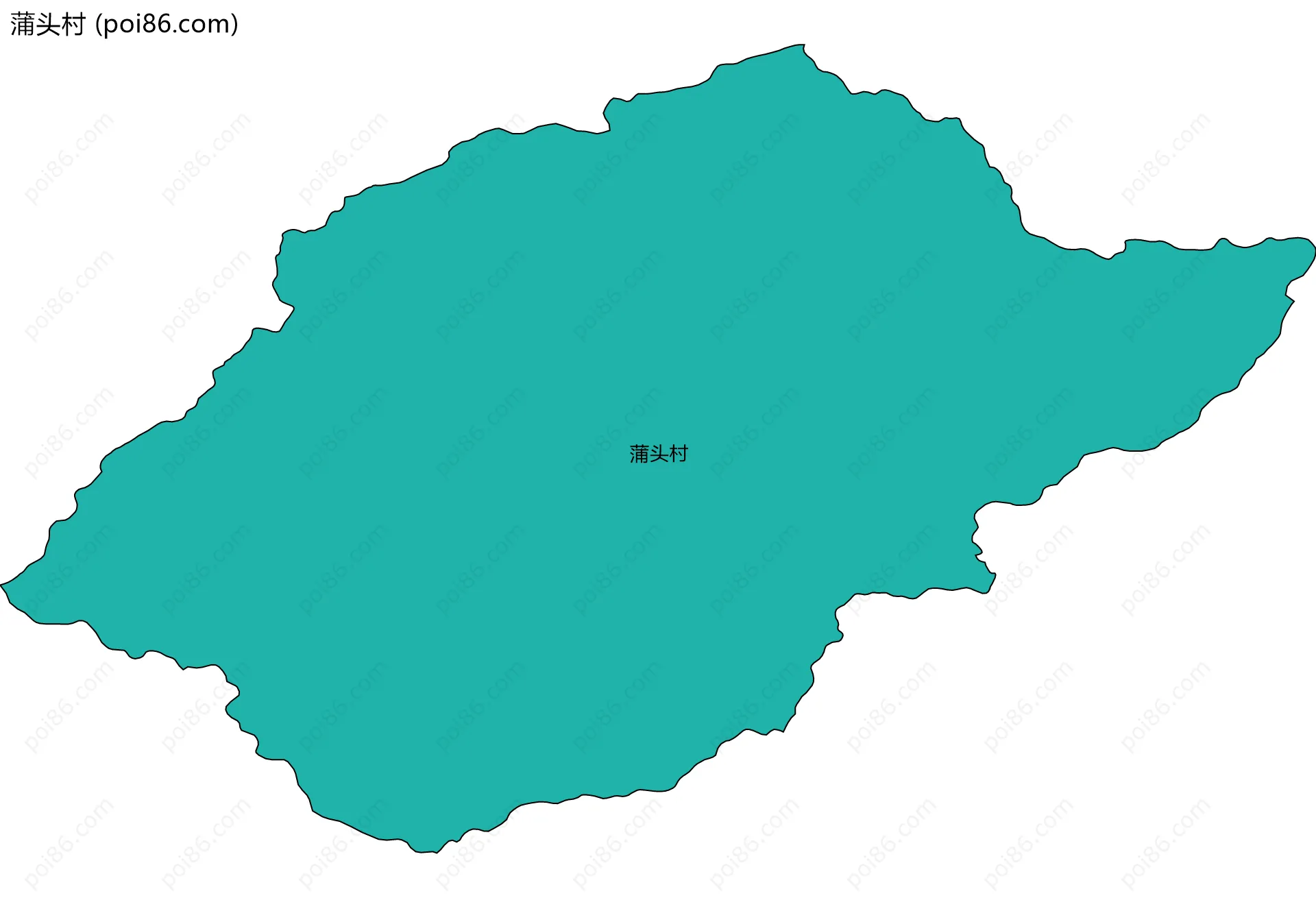 蒲头村边界地图