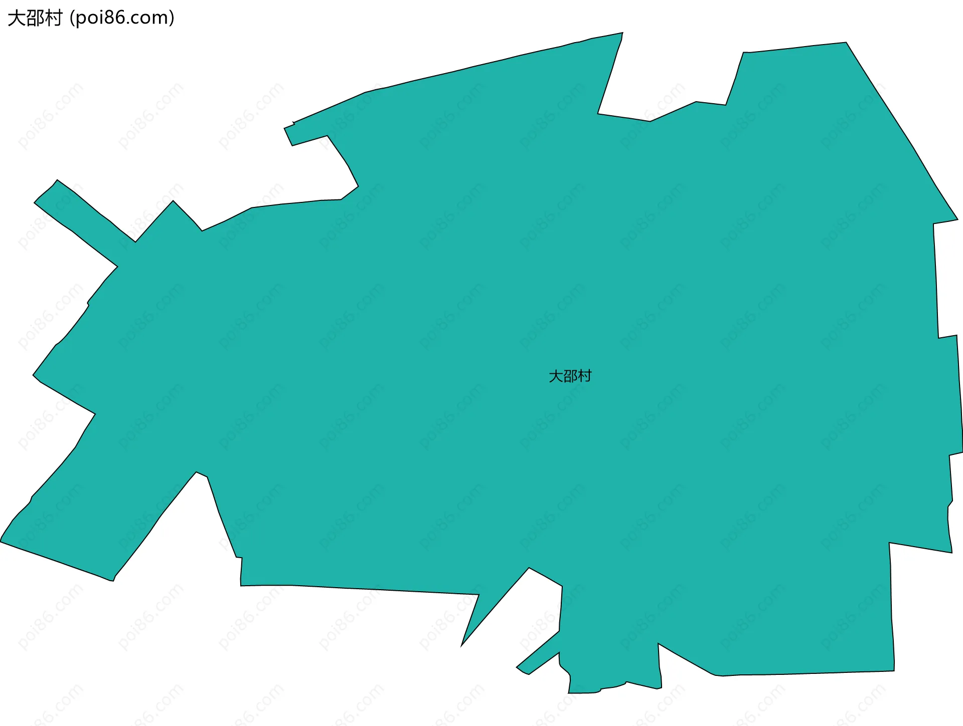 大邵村边界地图