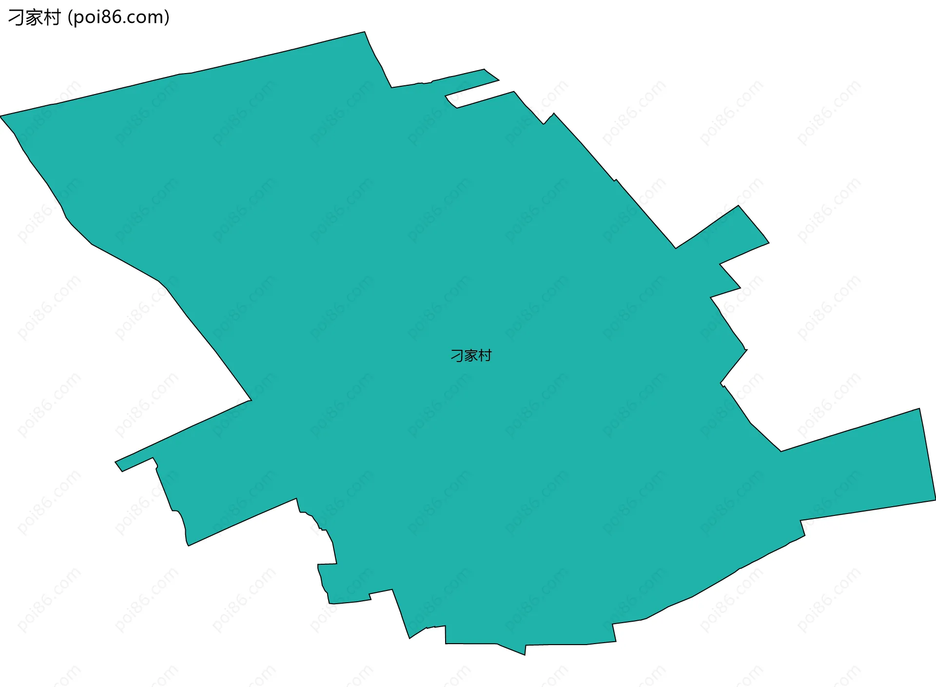 刁家村边界地图