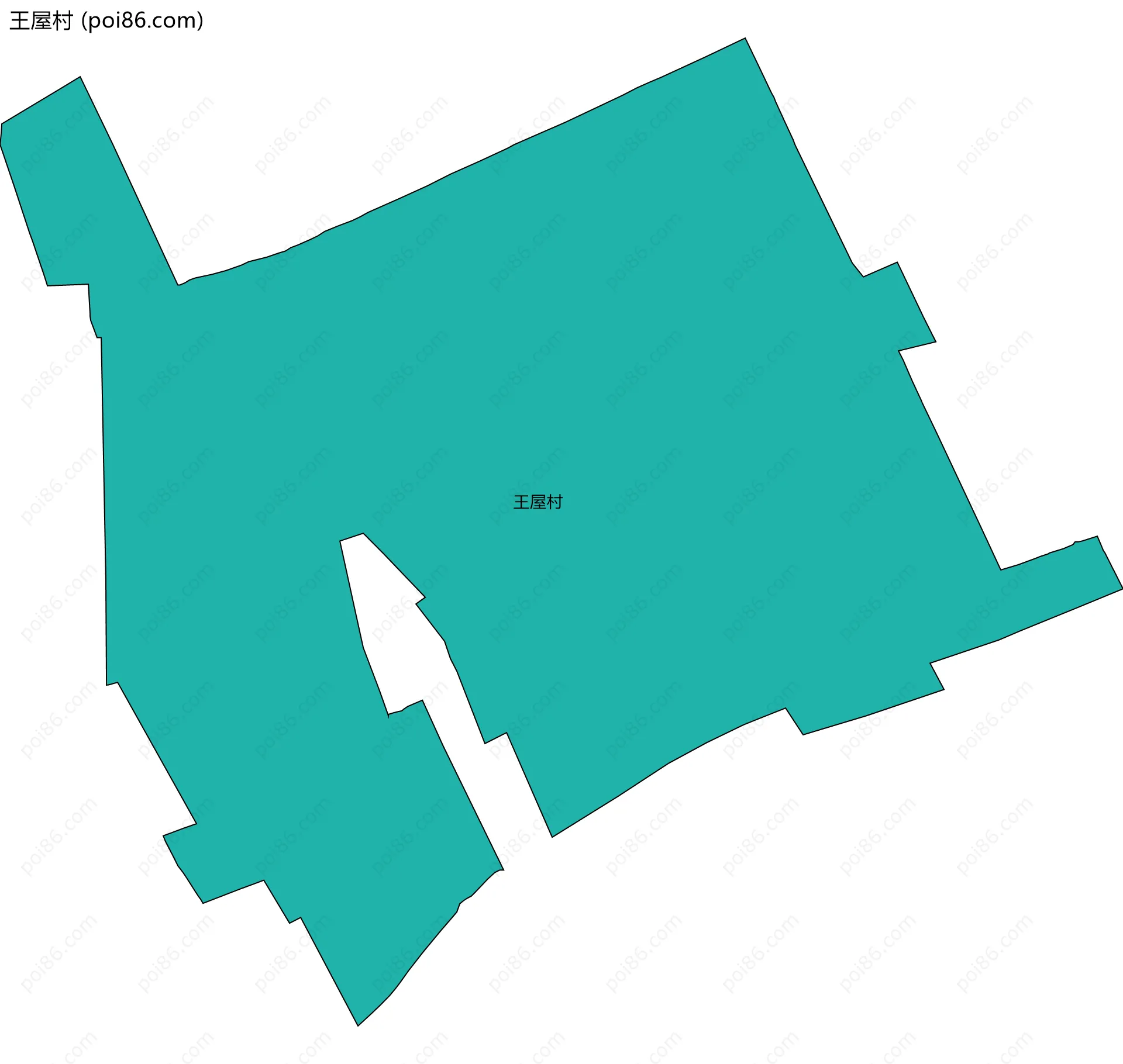 王屋村边界地图