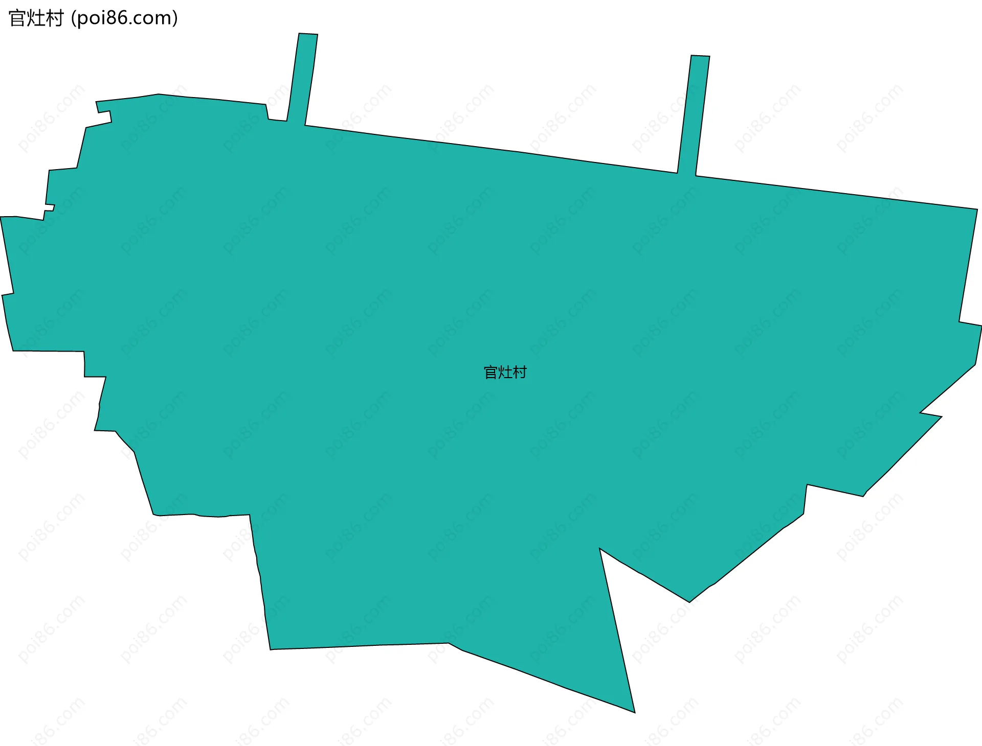 官灶村边界地图