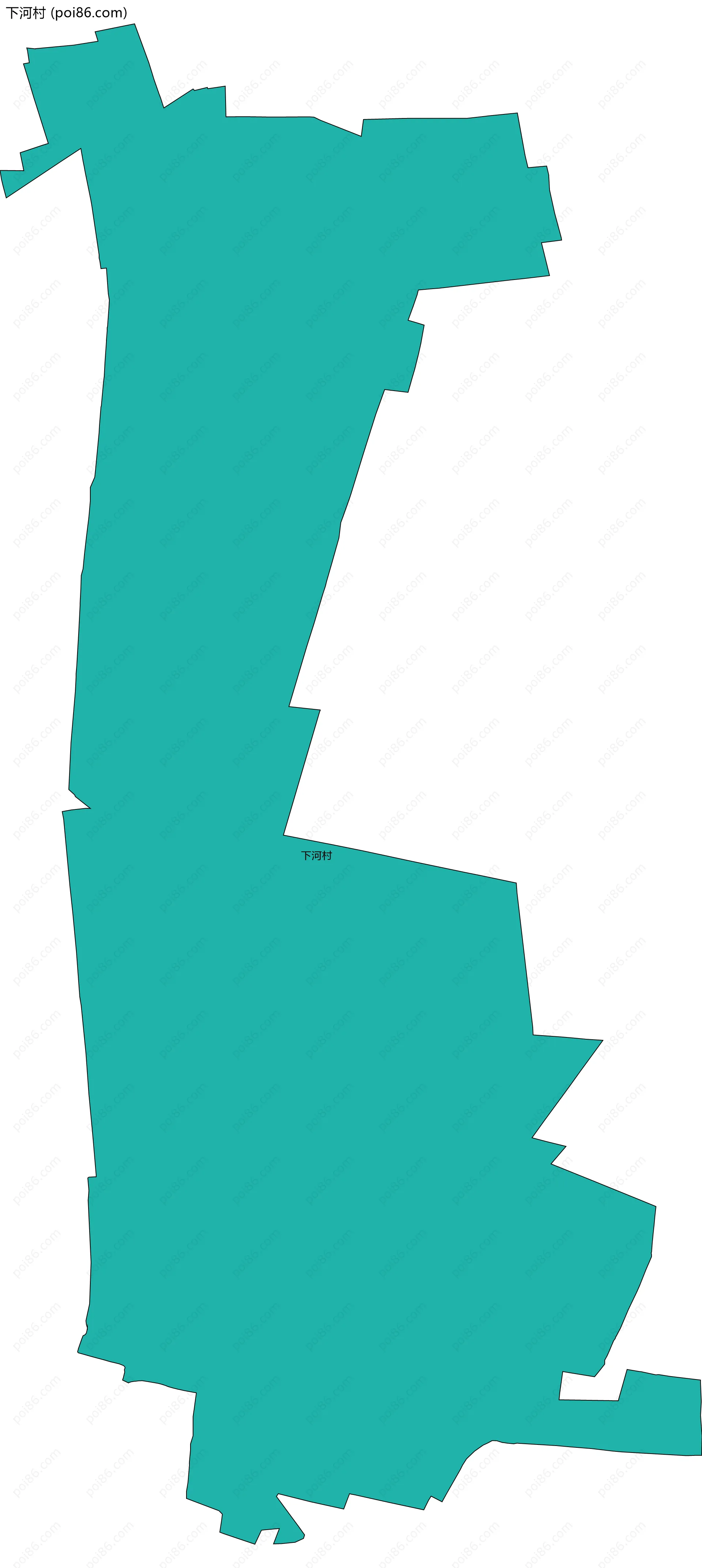 下河村边界地图