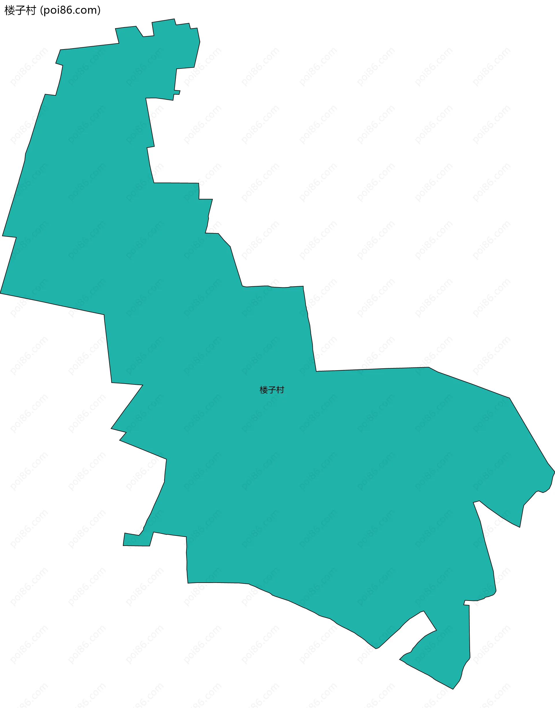 楼子村边界地图
