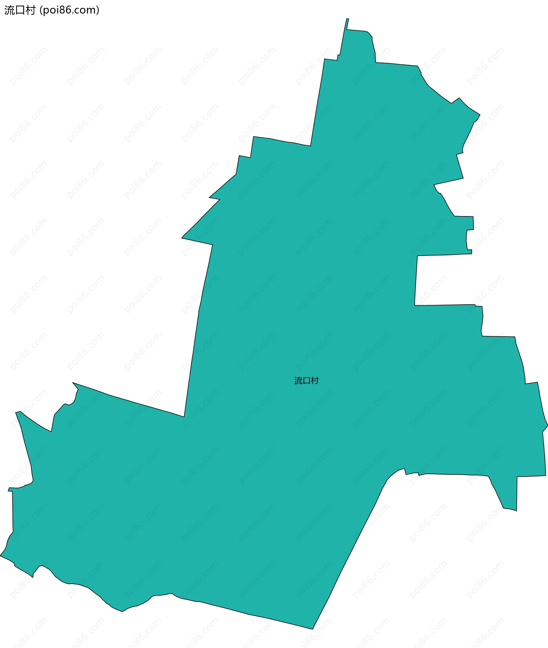 流口村边界地图