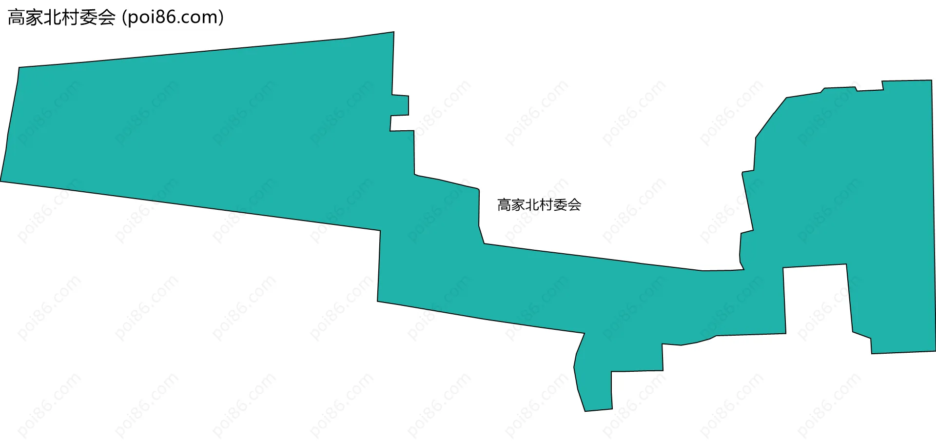 高家北村委会边界地图