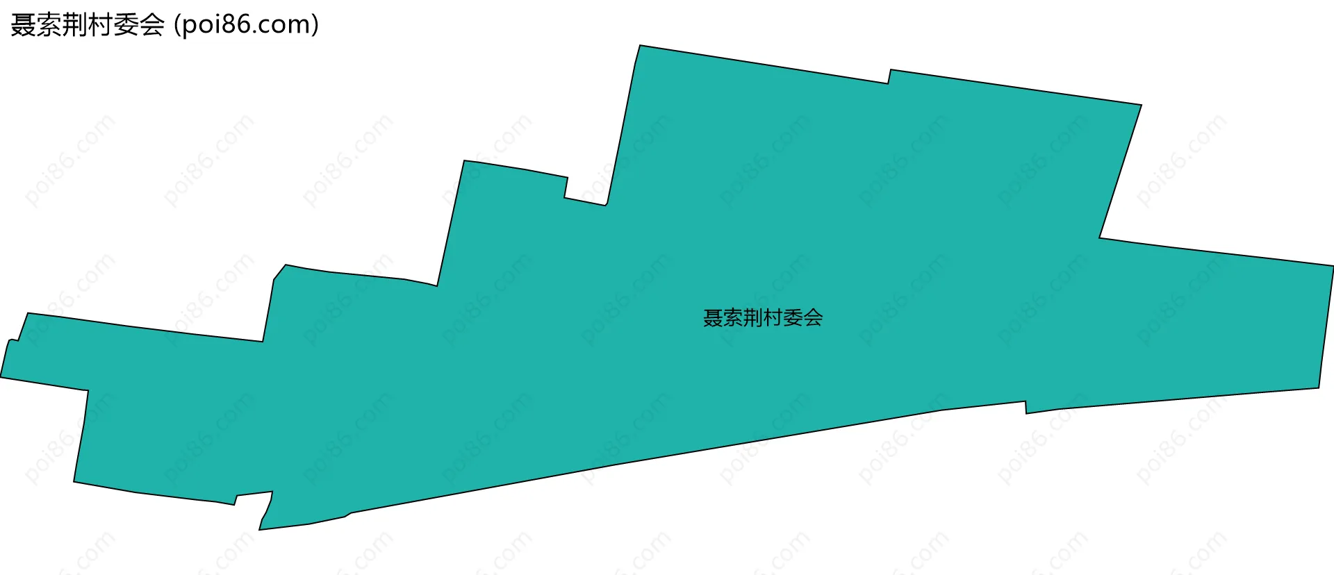 聂索荆村委会边界地图