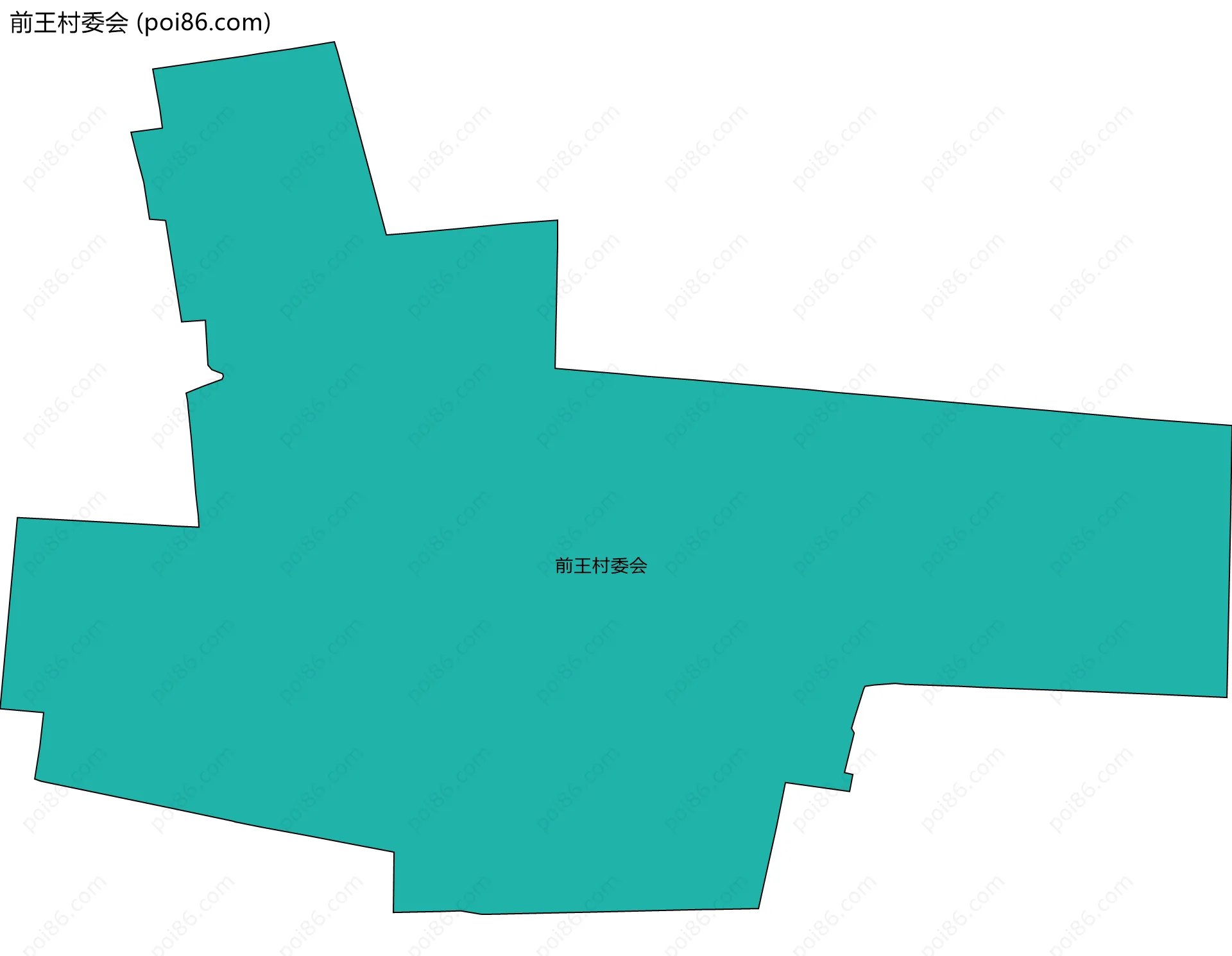前王村委会边界地图