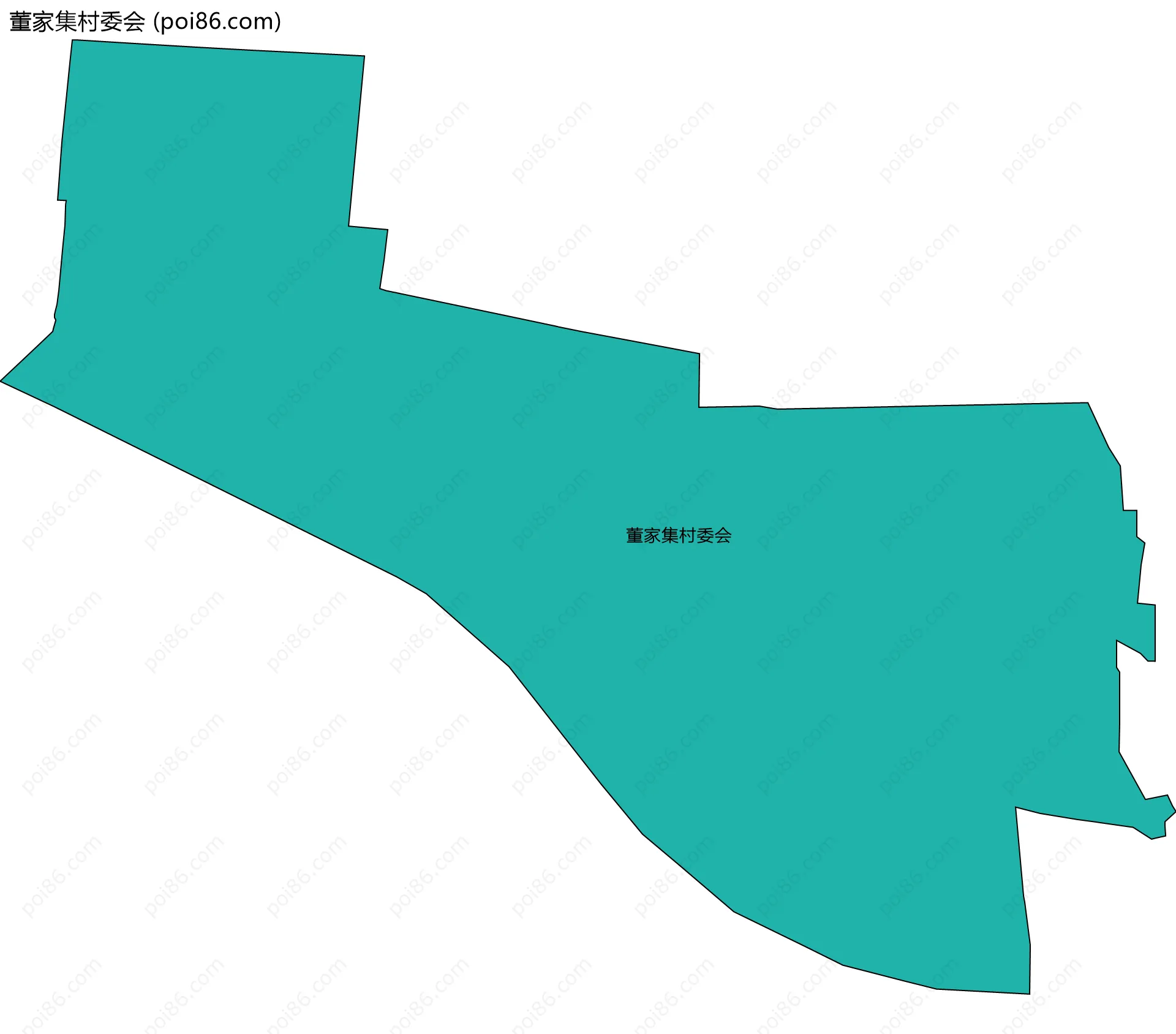 董家集村委会边界地图