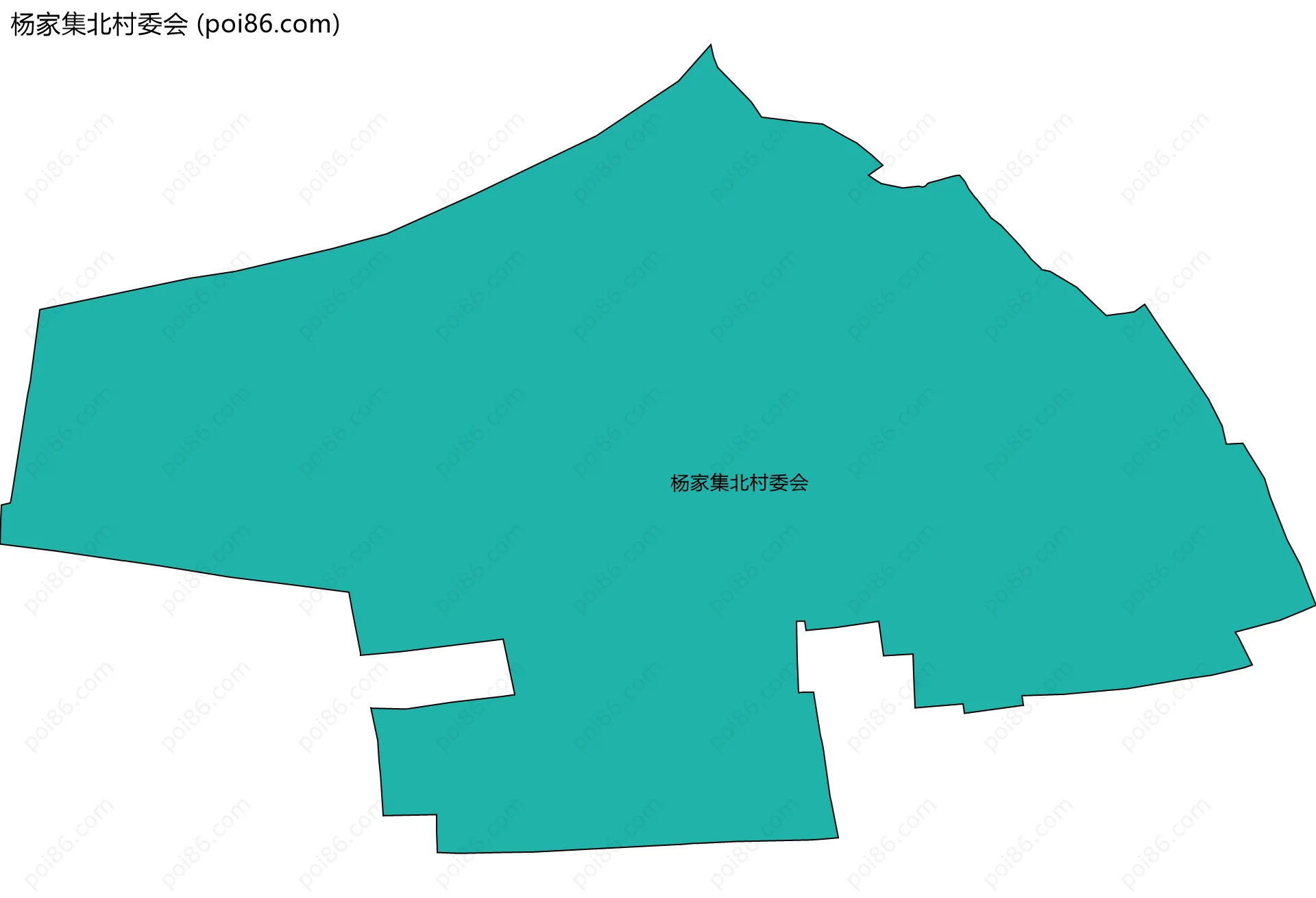杨家集北村委会边界地图
