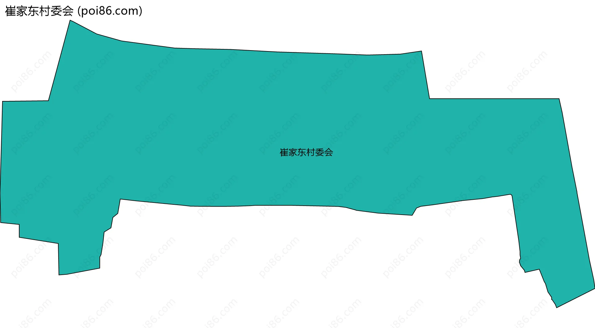 崔家东村委会边界地图