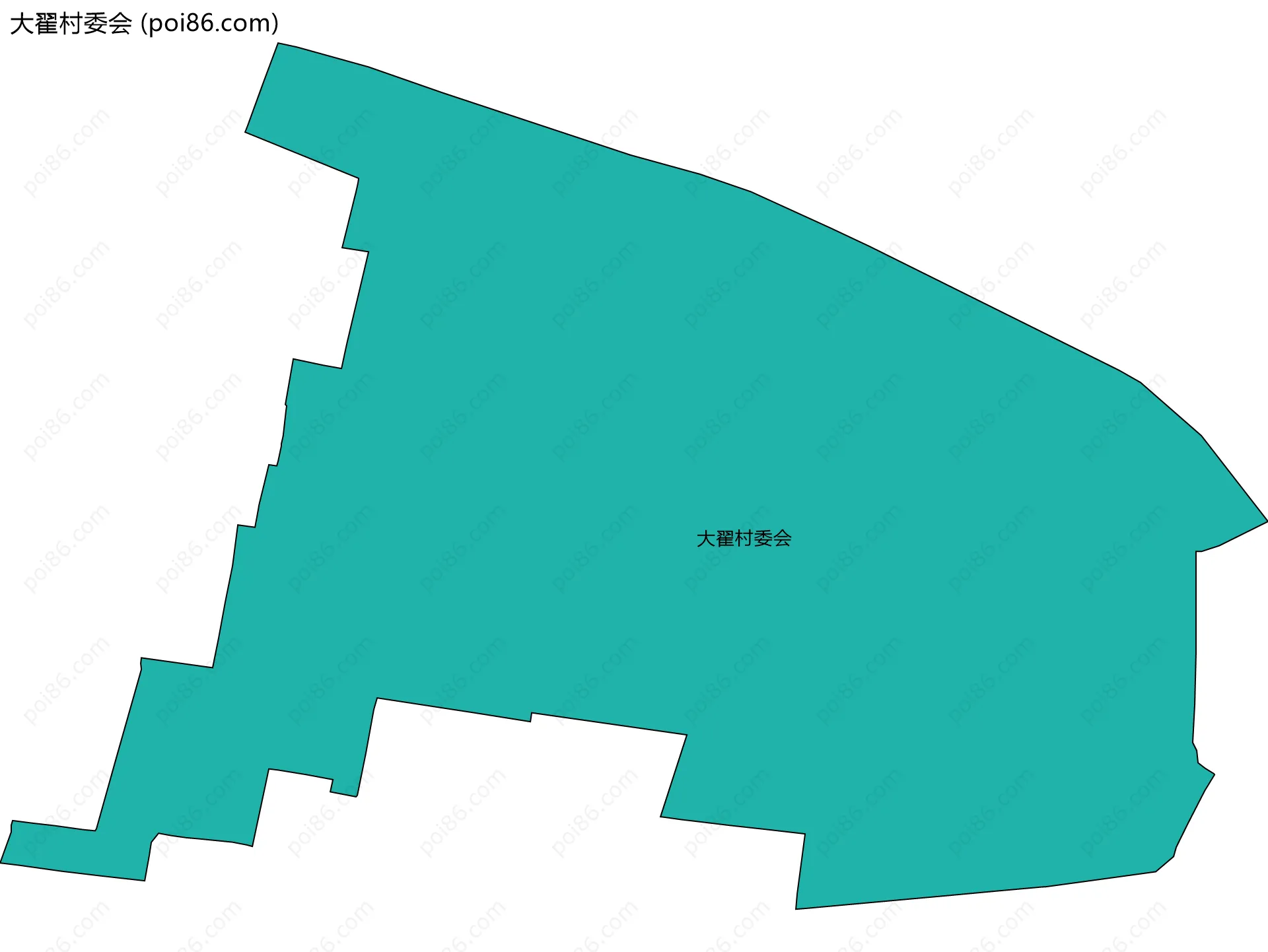 大翟村委会边界地图