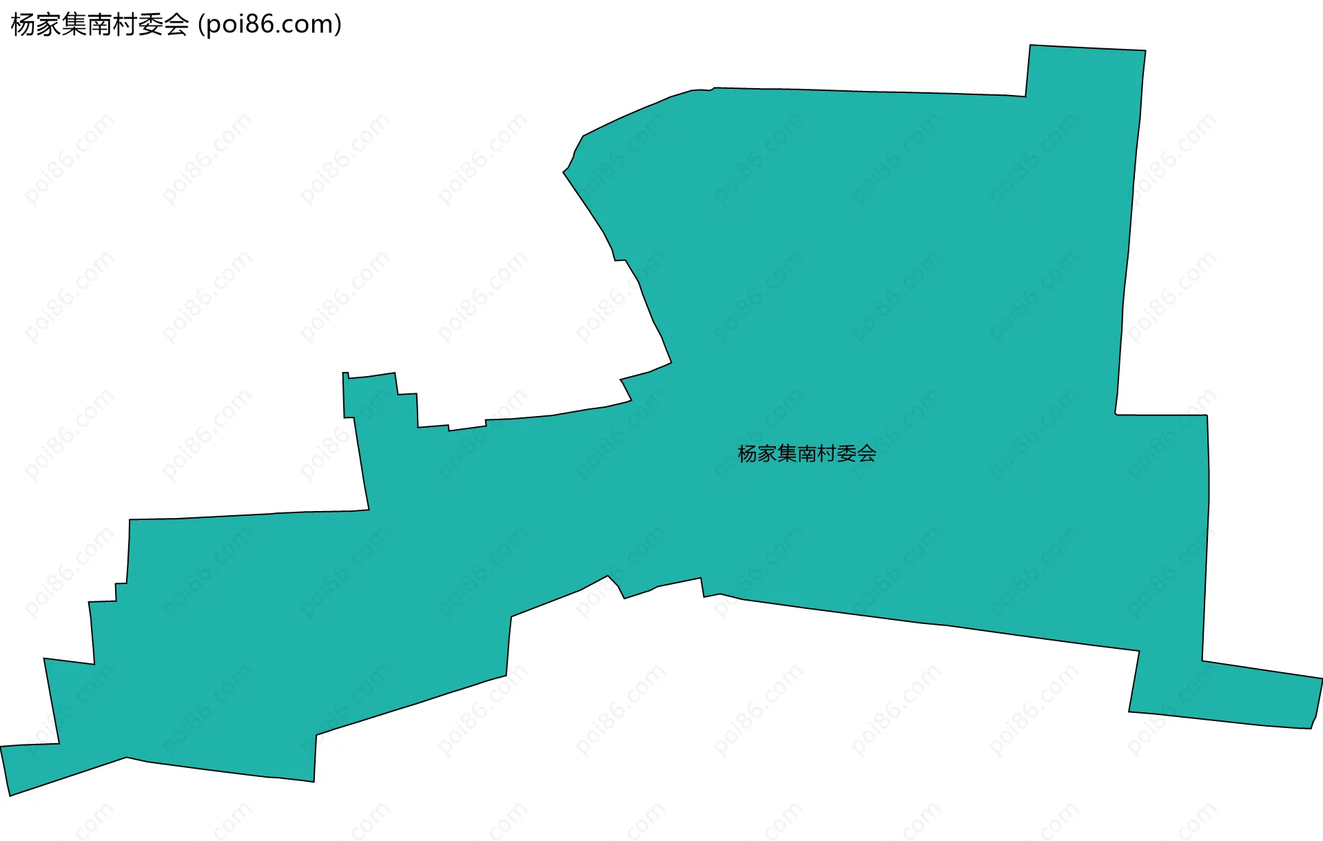 杨家集南村委会边界地图
