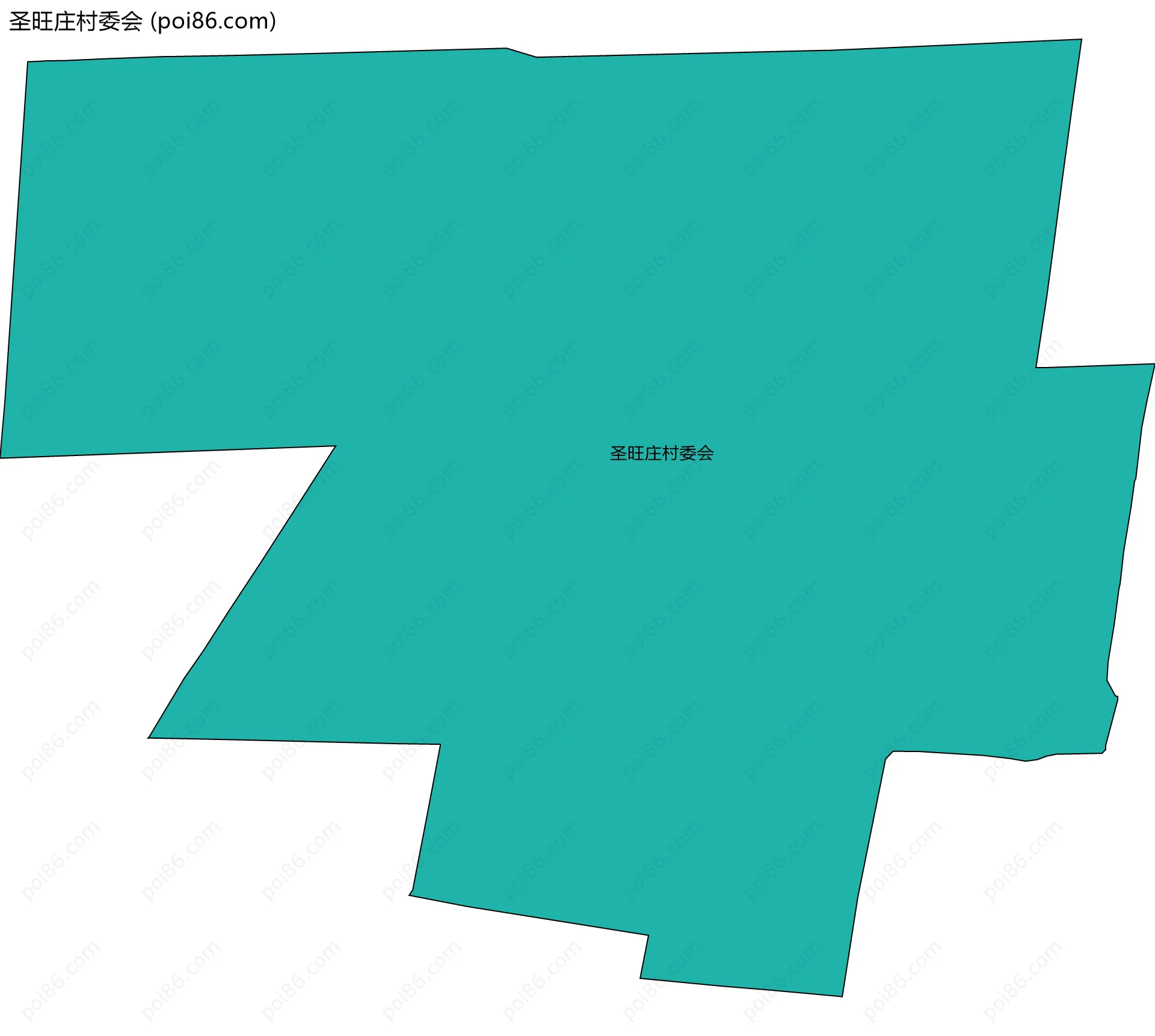 圣旺庄村委会边界地图