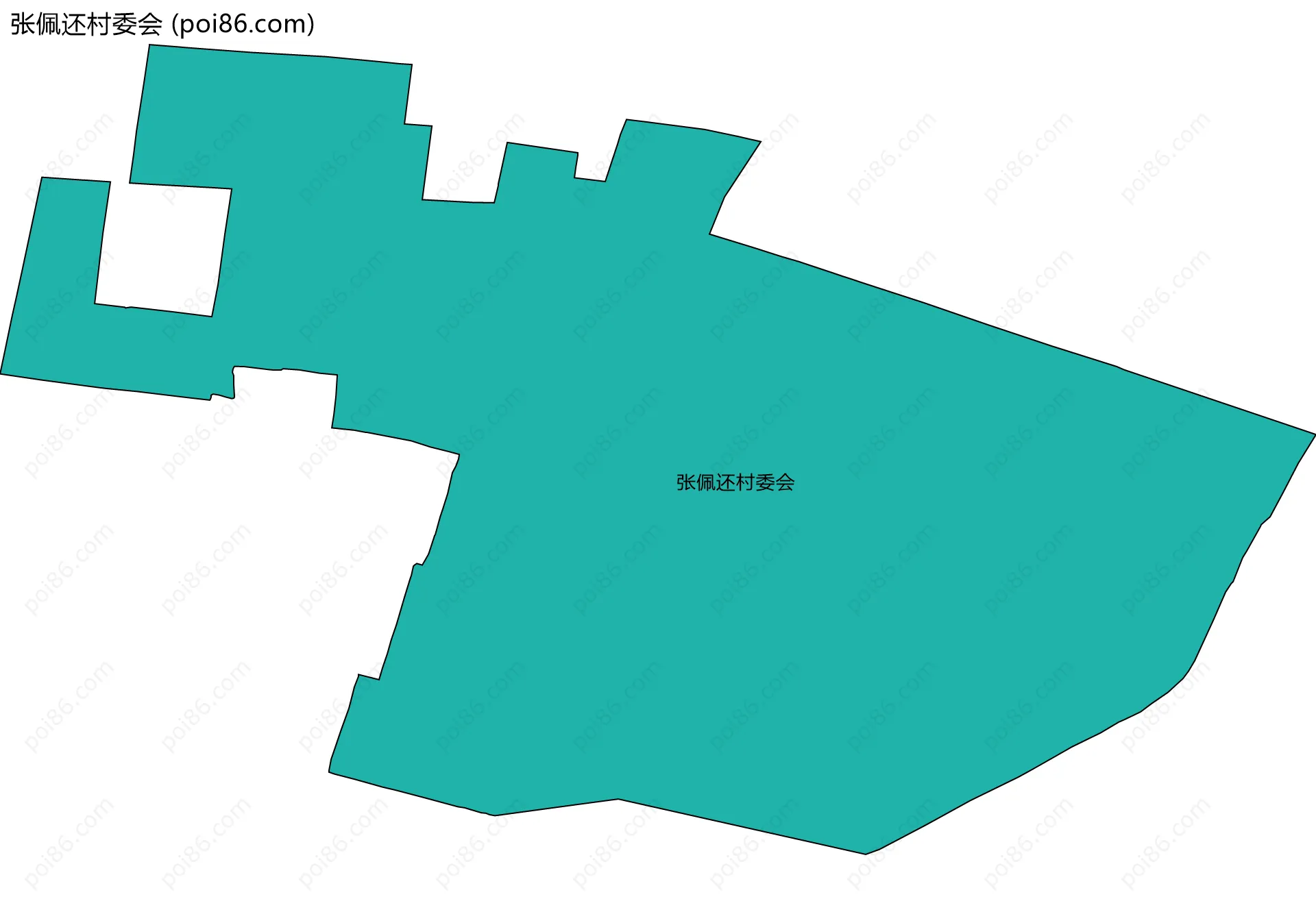 张佩还村委会边界地图