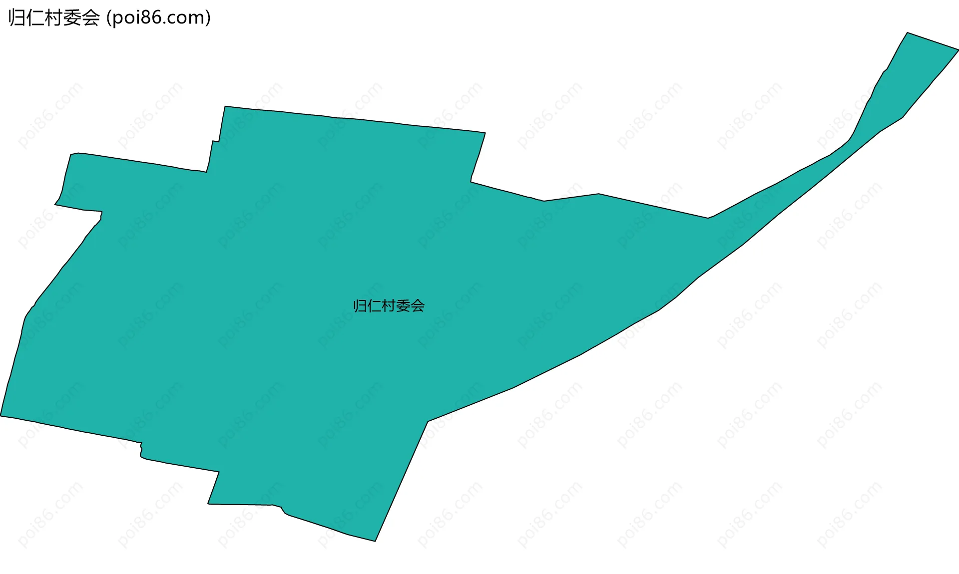 归仁村委会边界地图