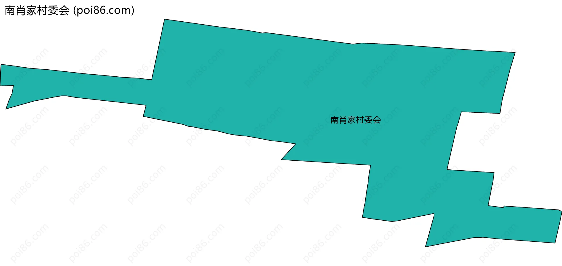 南肖家村委会边界地图