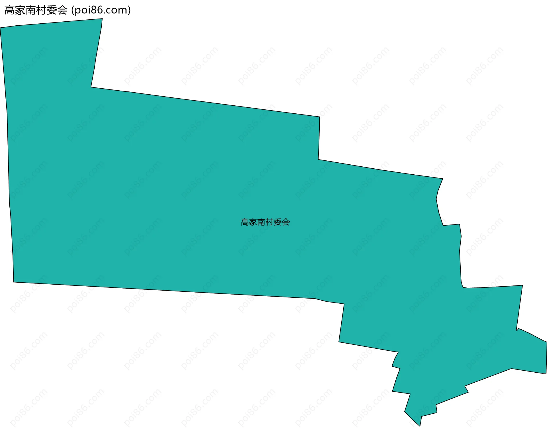 高家南村委会边界地图