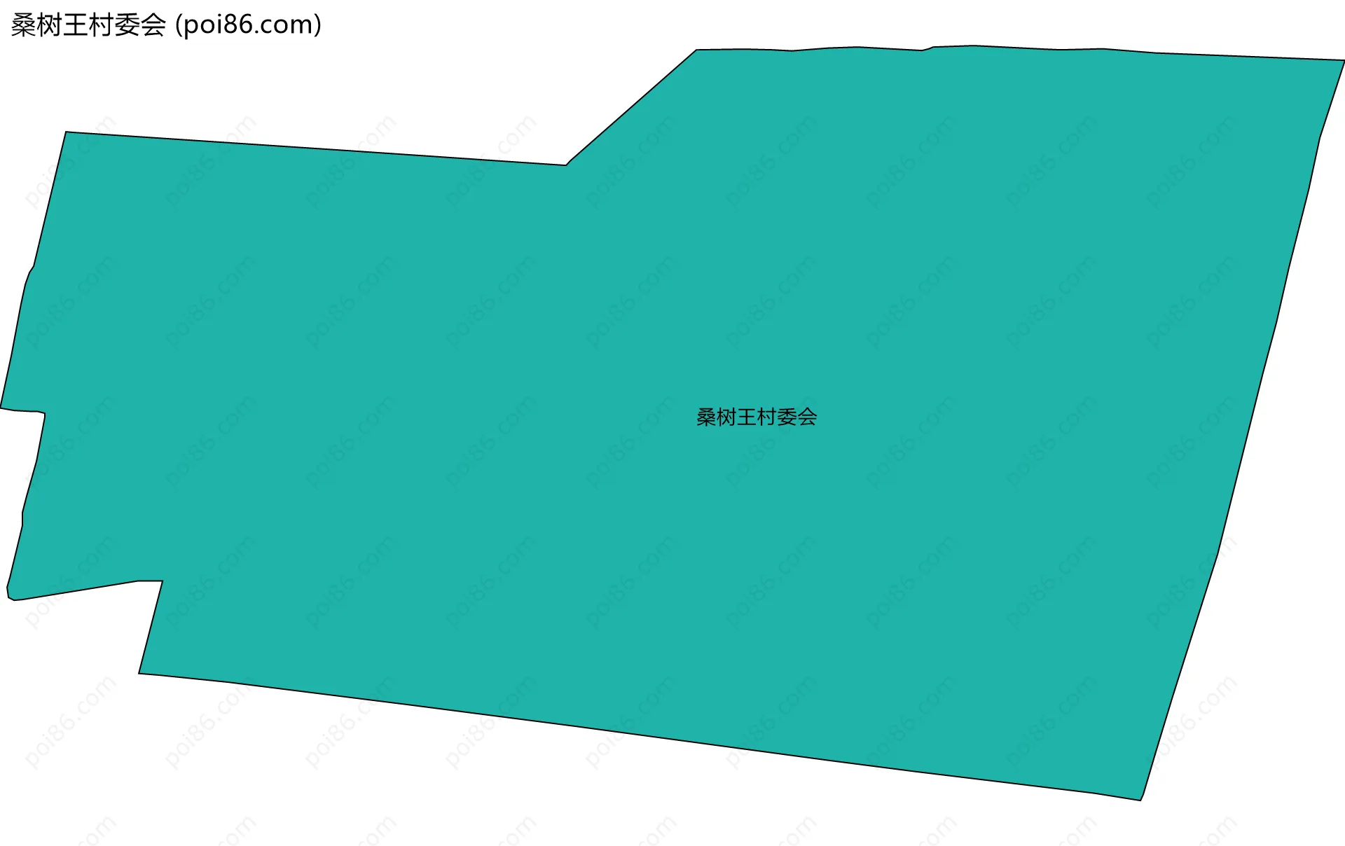 桑树王村委会边界地图