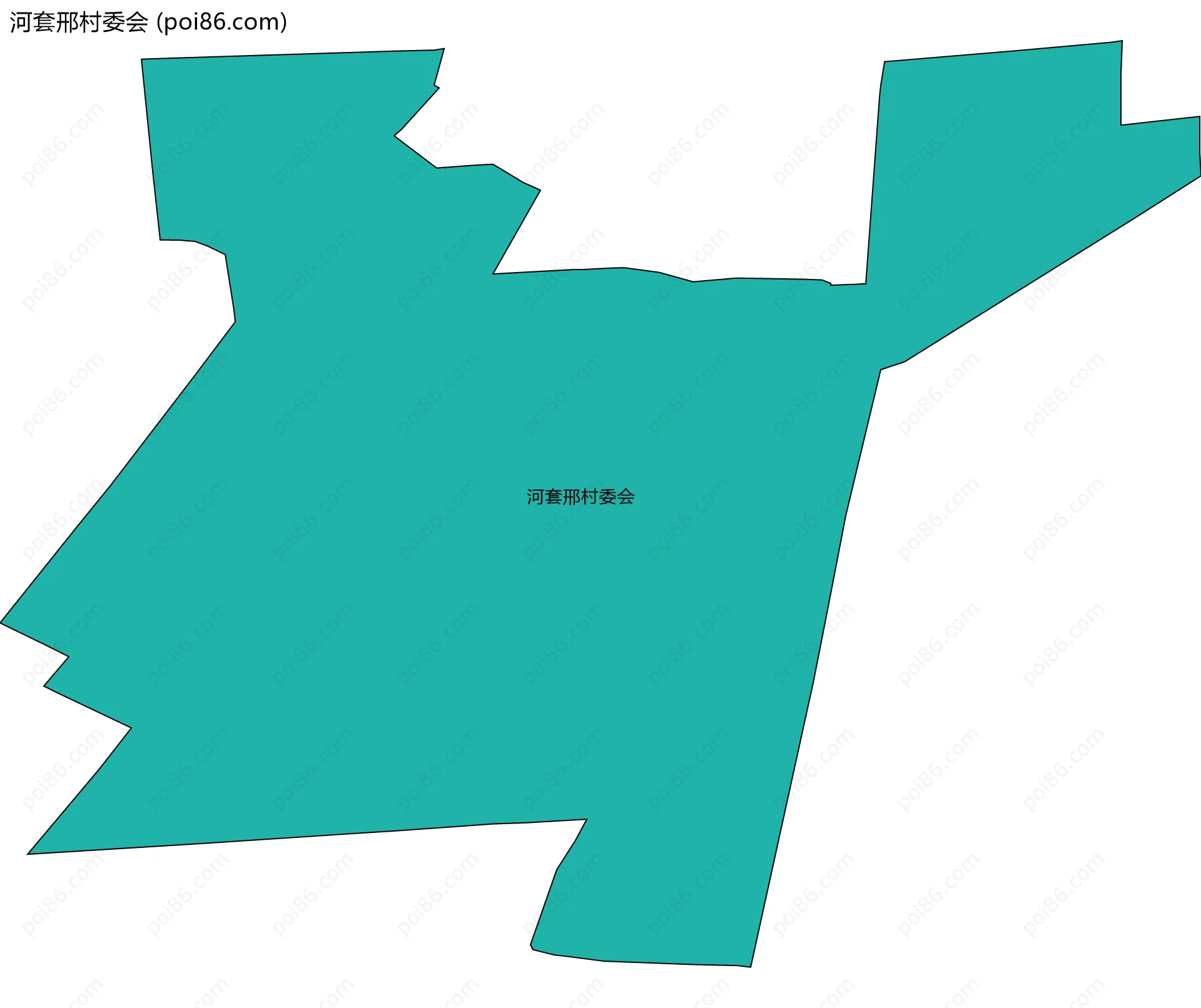 河套邢村委会边界地图