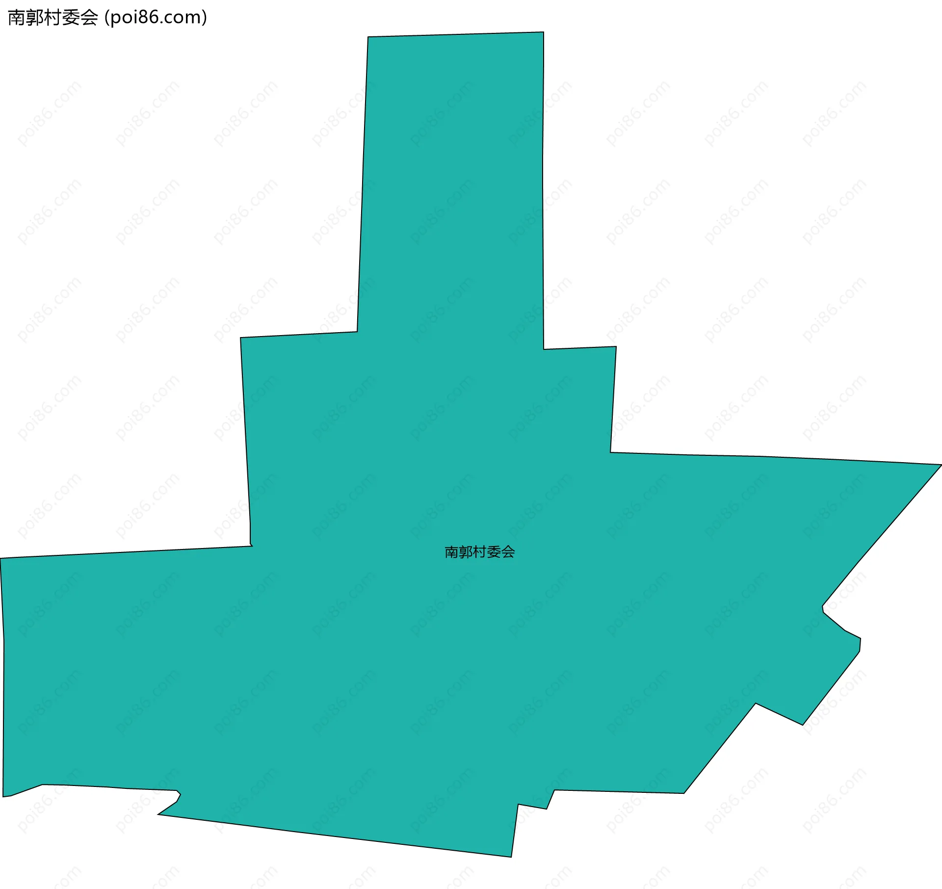 南郭村委会边界地图