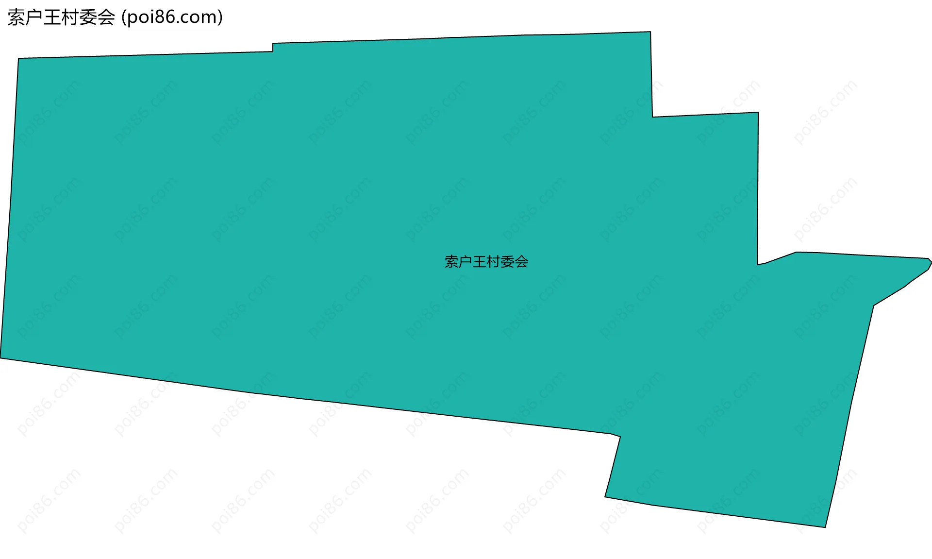 索户王村委会边界地图