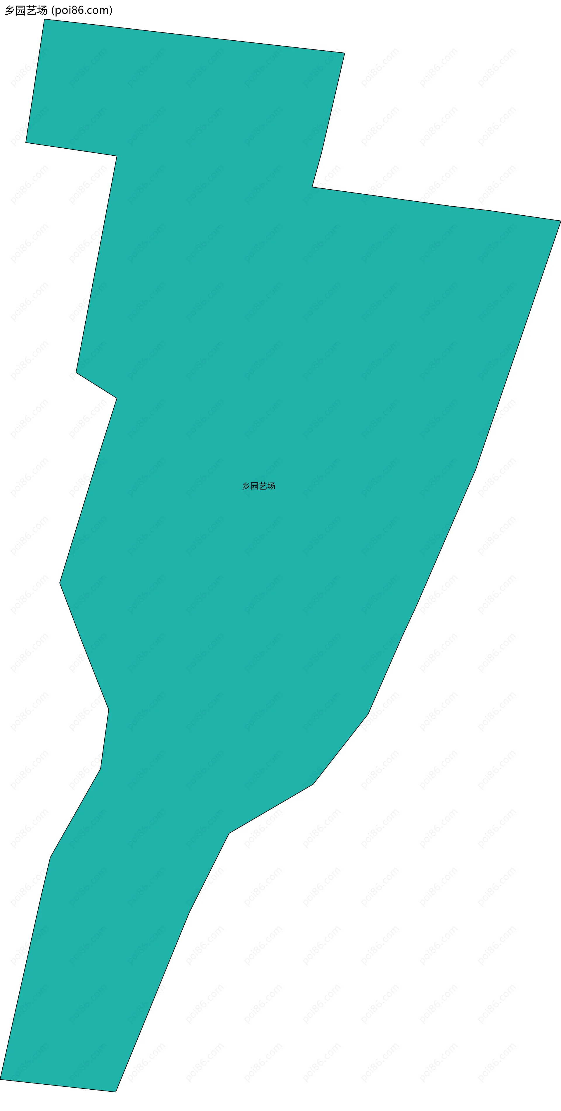 乡园艺场边界地图