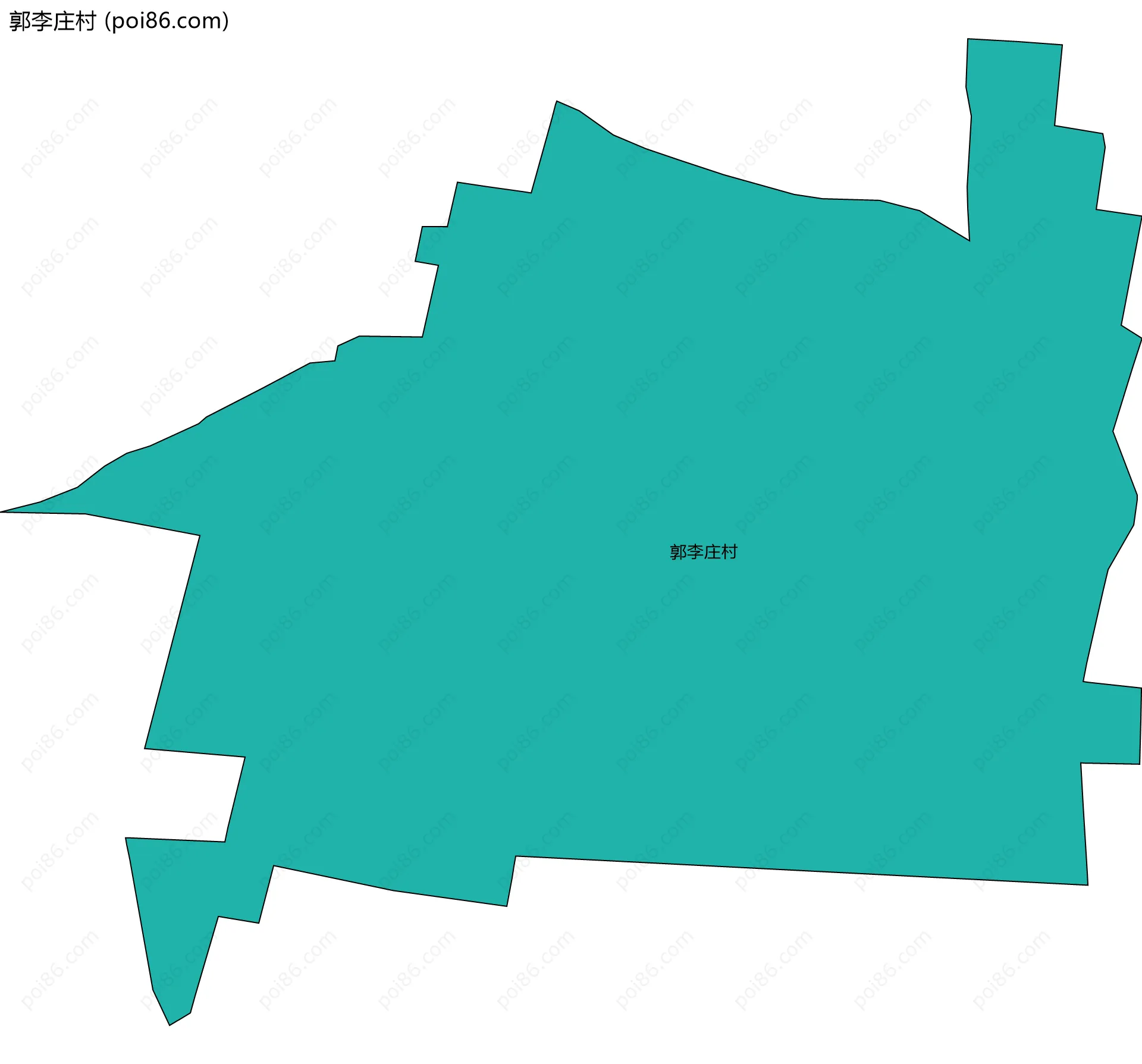 郭李庄村边界地图