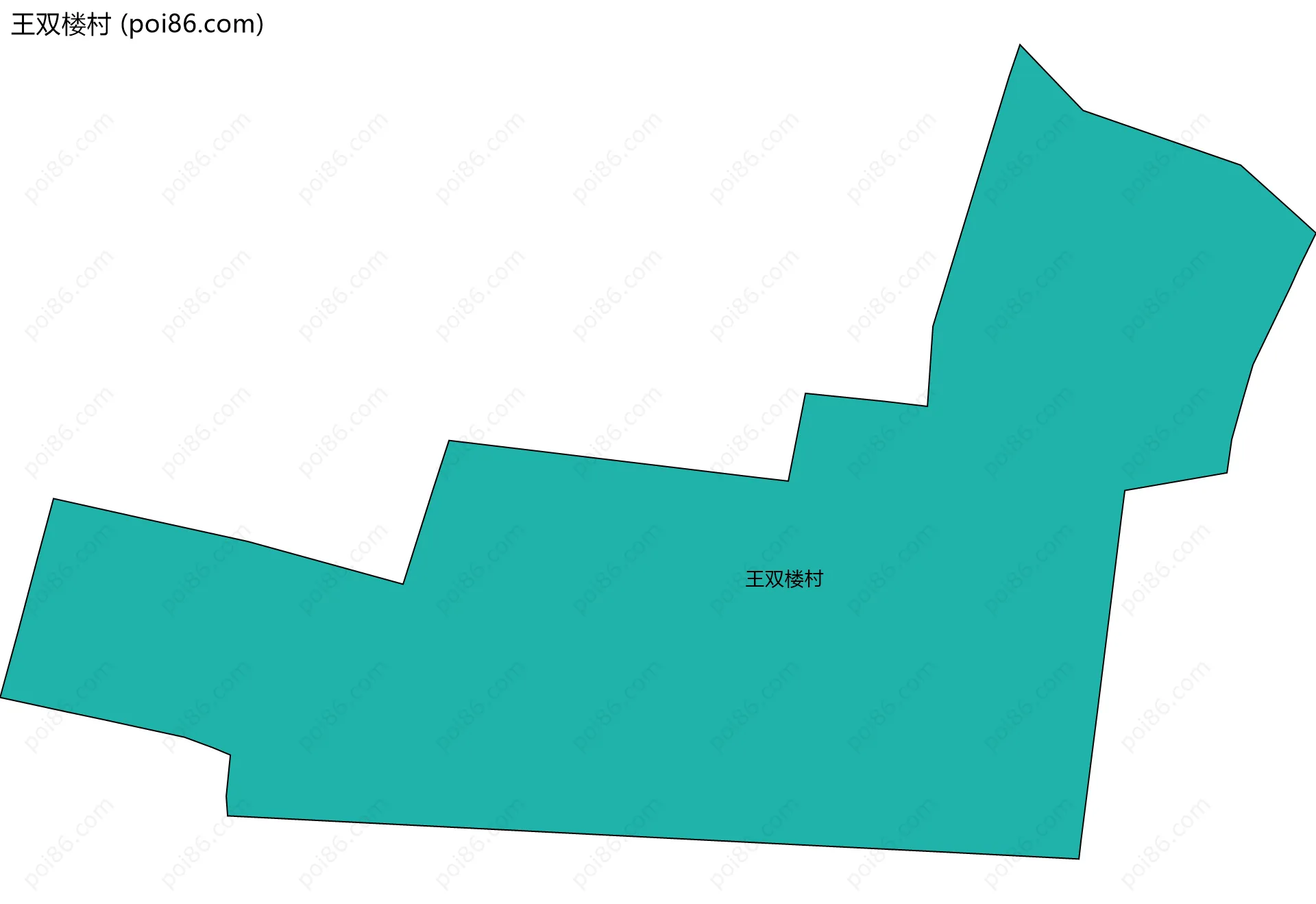 王双楼村边界地图