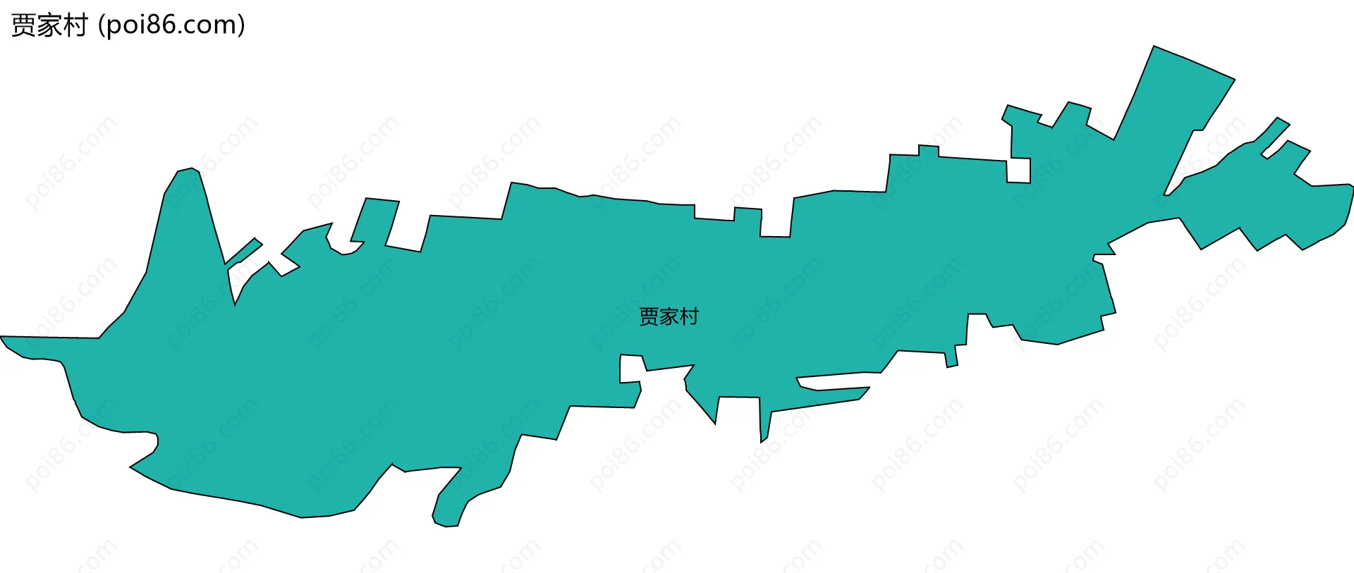 贾家村边界地图