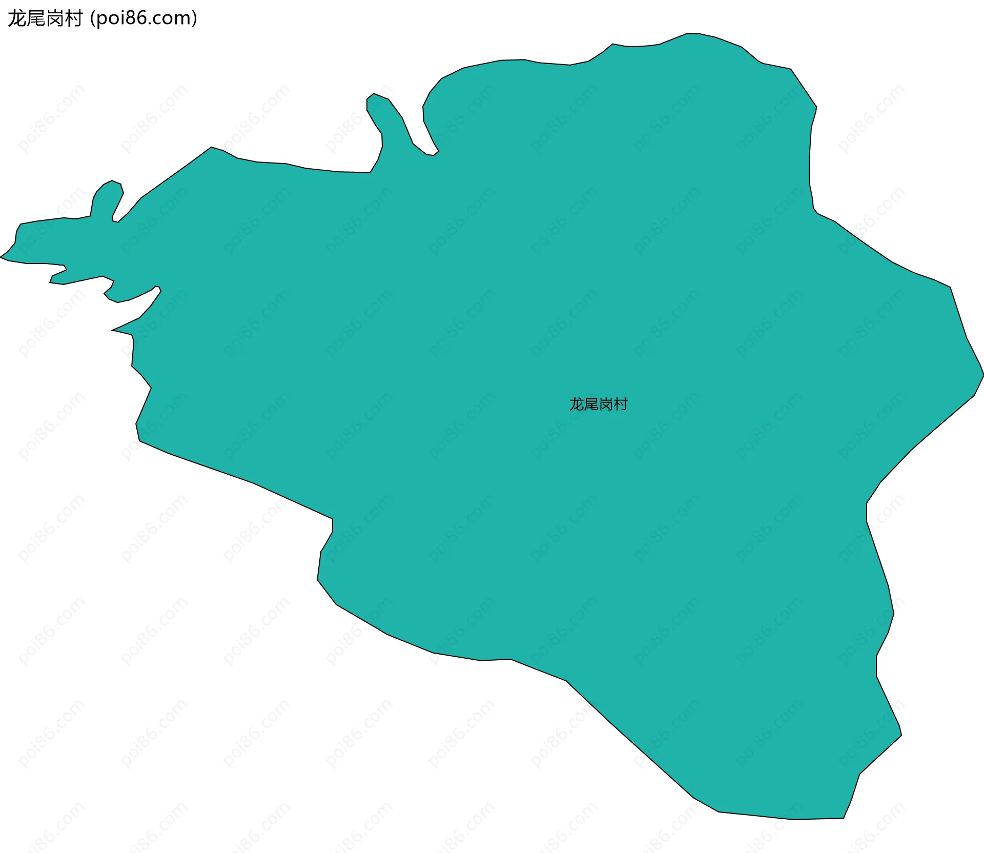 龙尾岗村边界地图