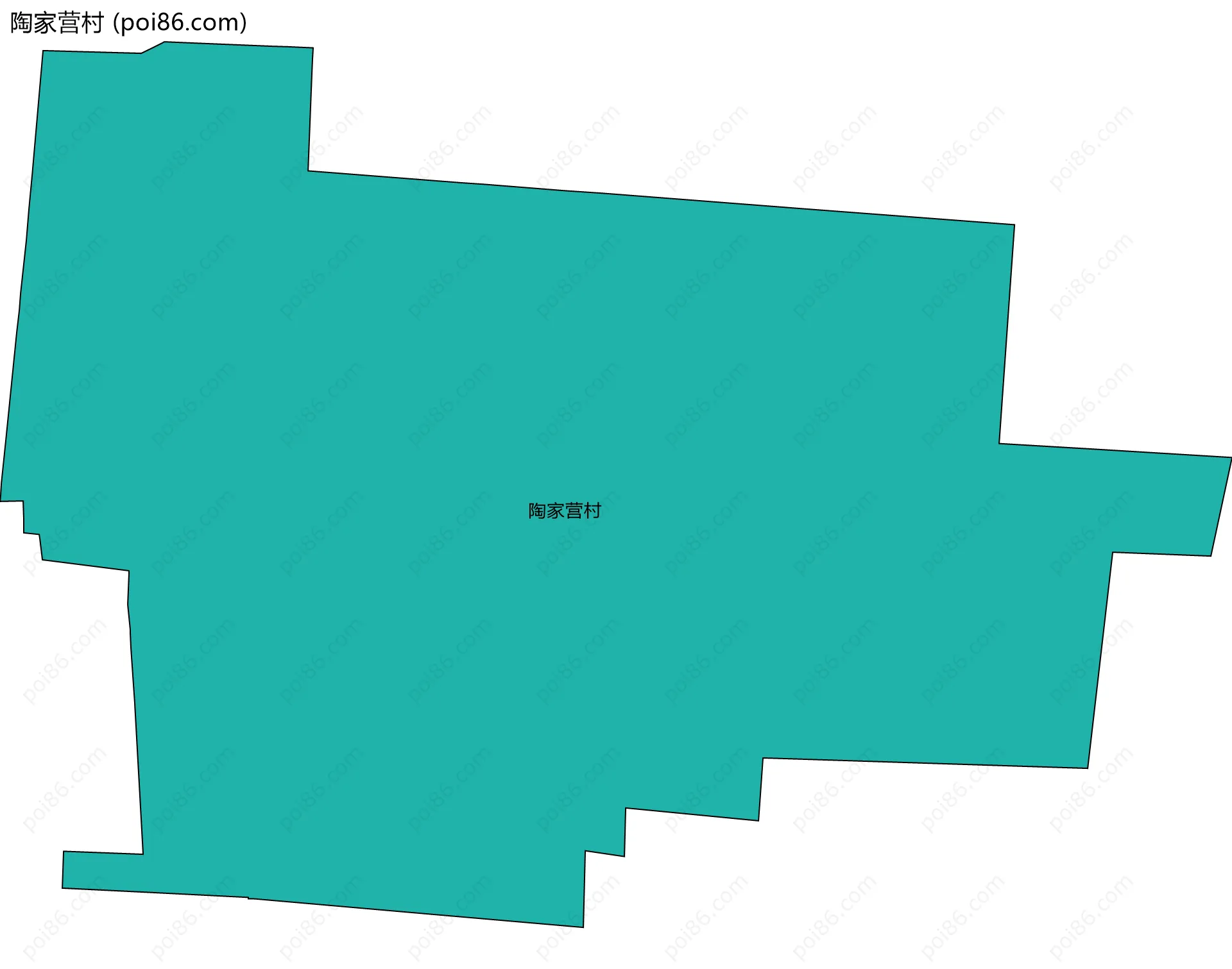 陶家营村边界地图